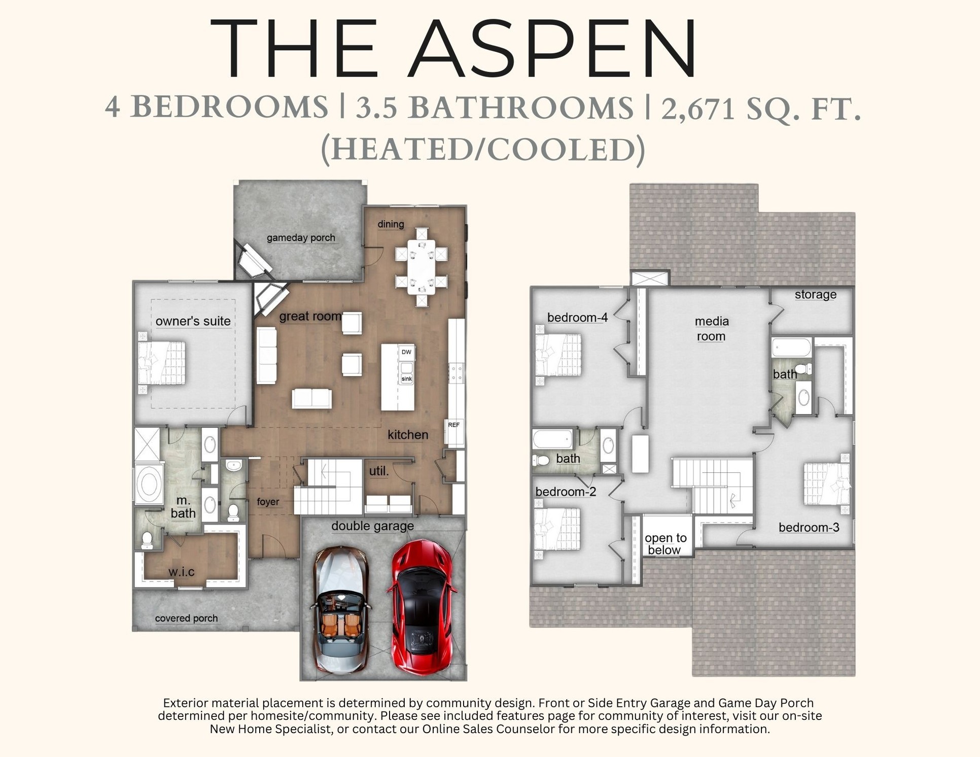 The Aspen:Floor Plan