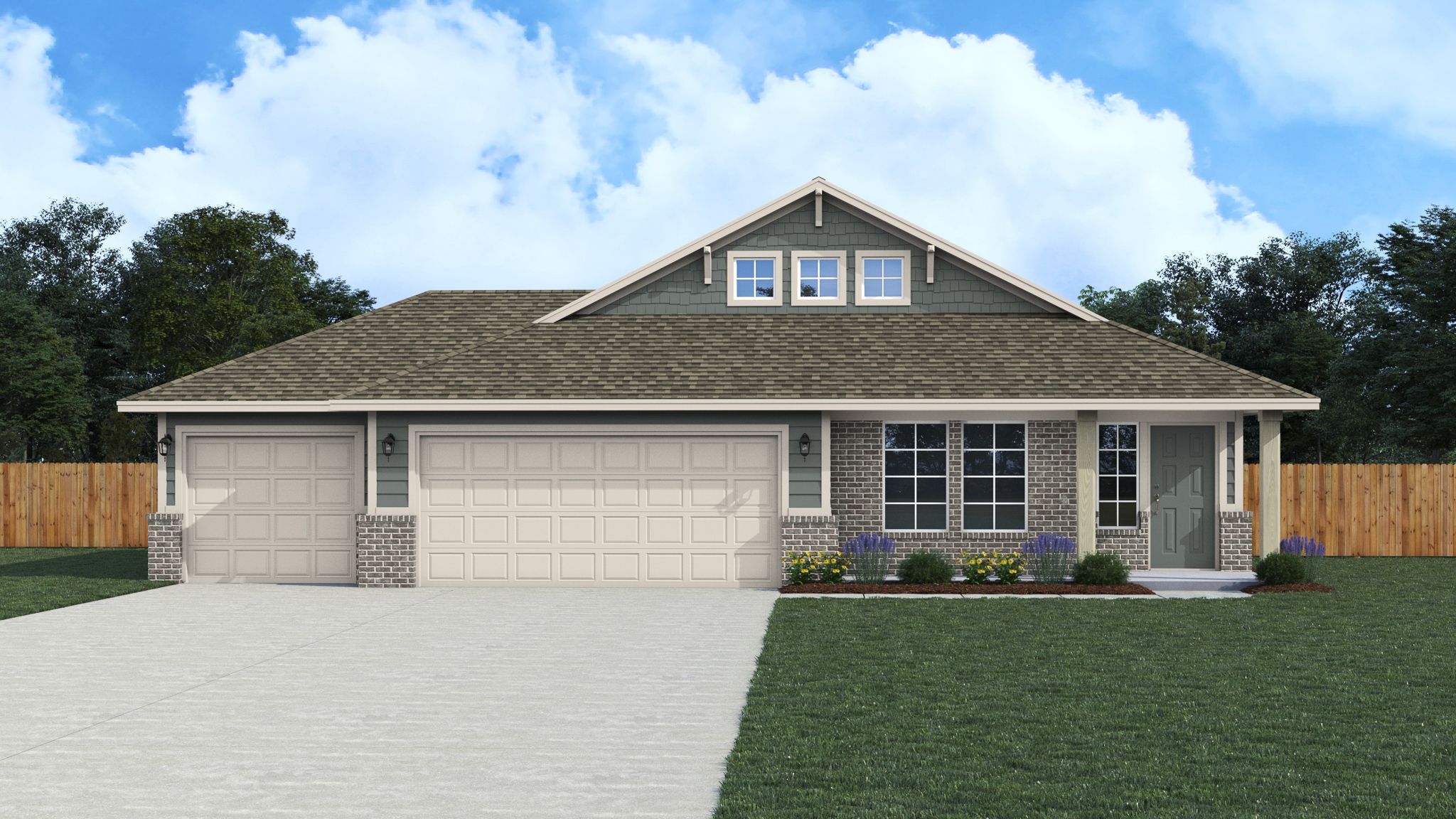 London 3-Car - Canvas Collection - Dow's Hills: Washington, Oklahoma - Ideal Homes