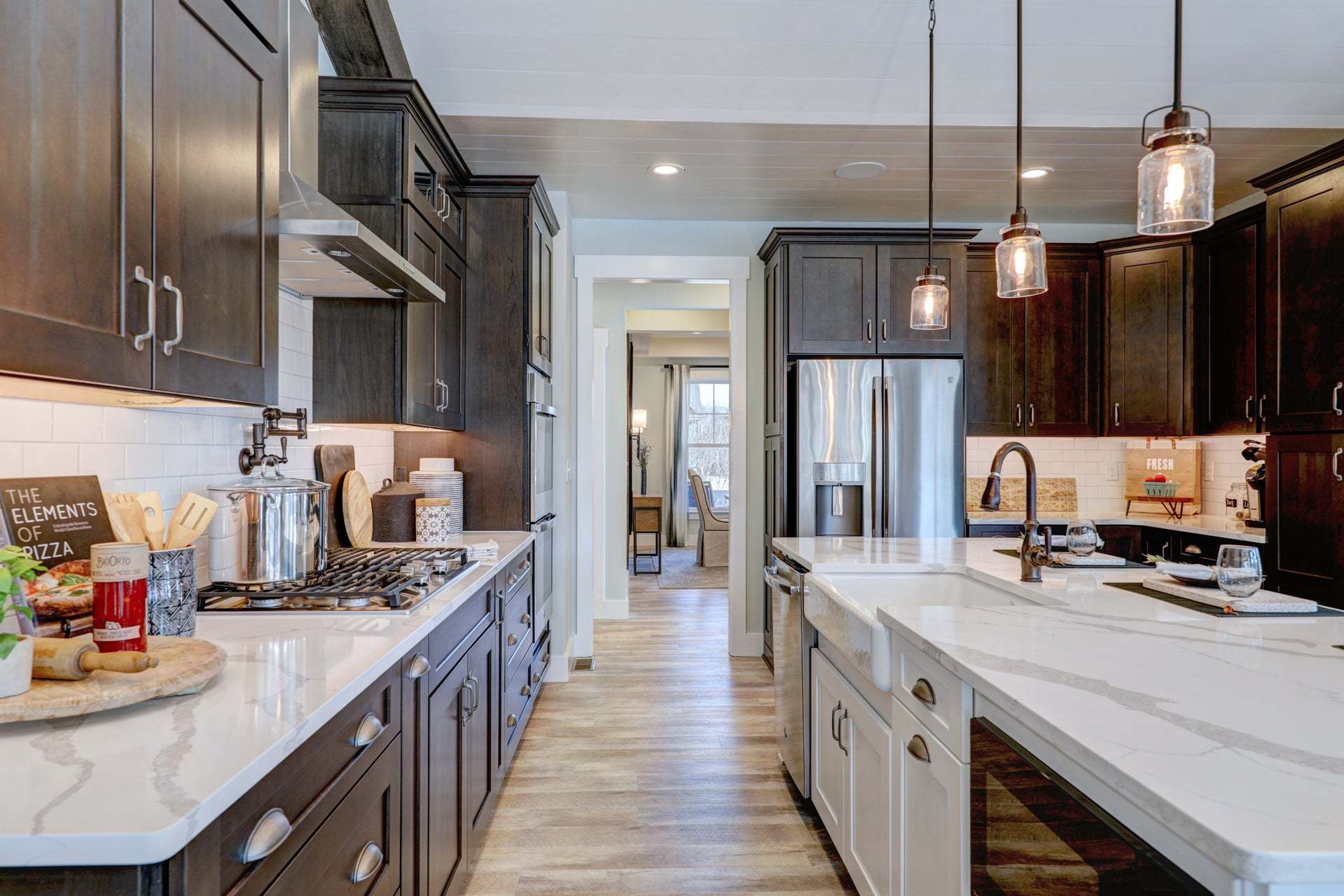 Nelson kitchen view to dinning room