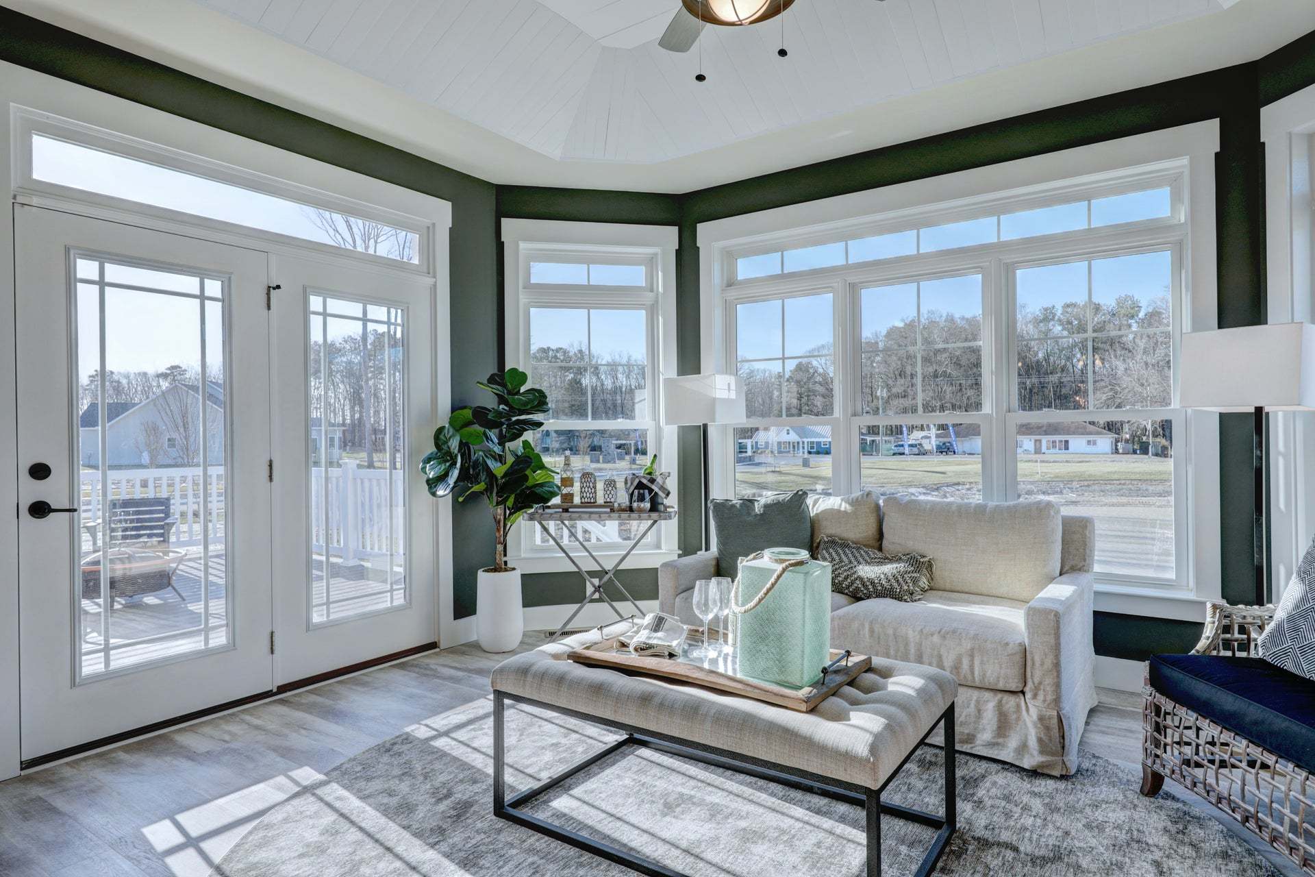 Nelson Morning room double doors to porch