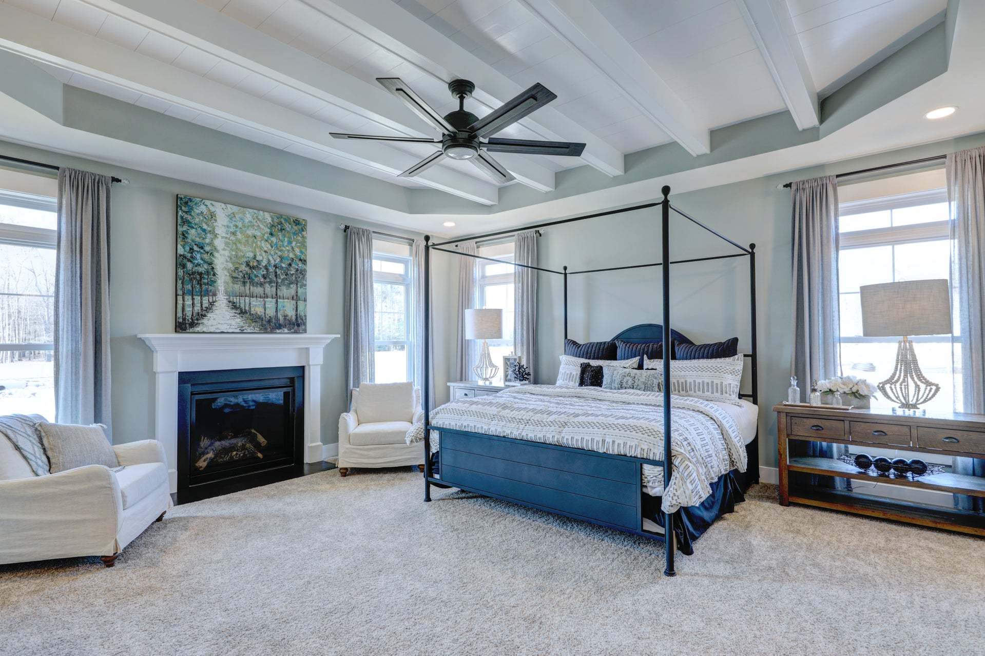 Nelson master bedroom fireplace