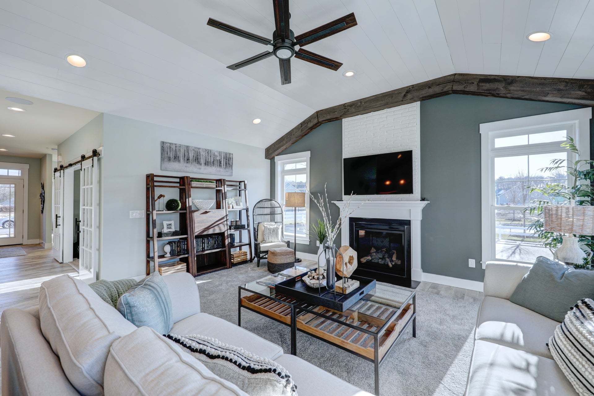 Nelson living room hall view