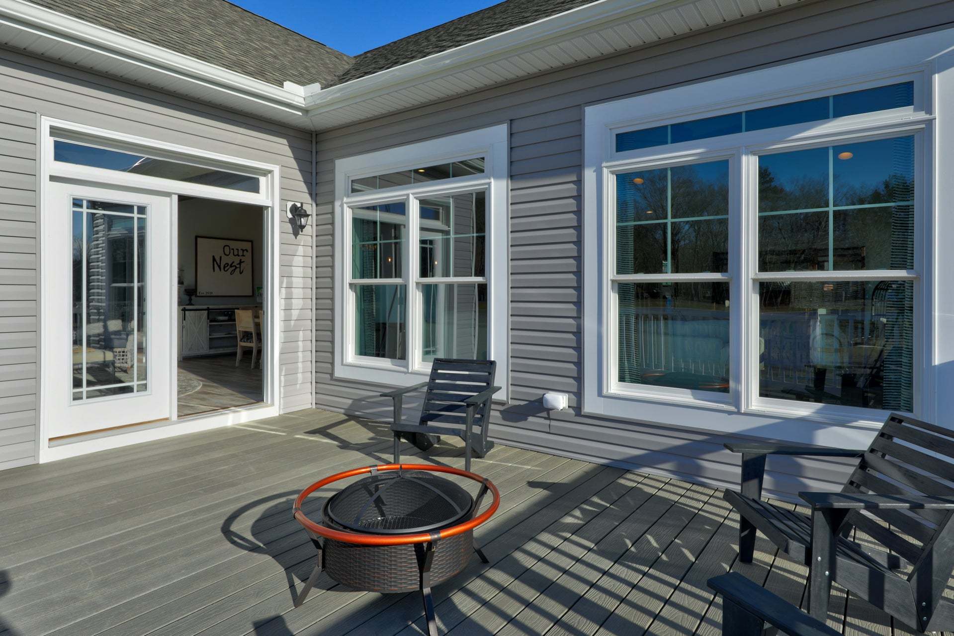 Nelson outside attached deck