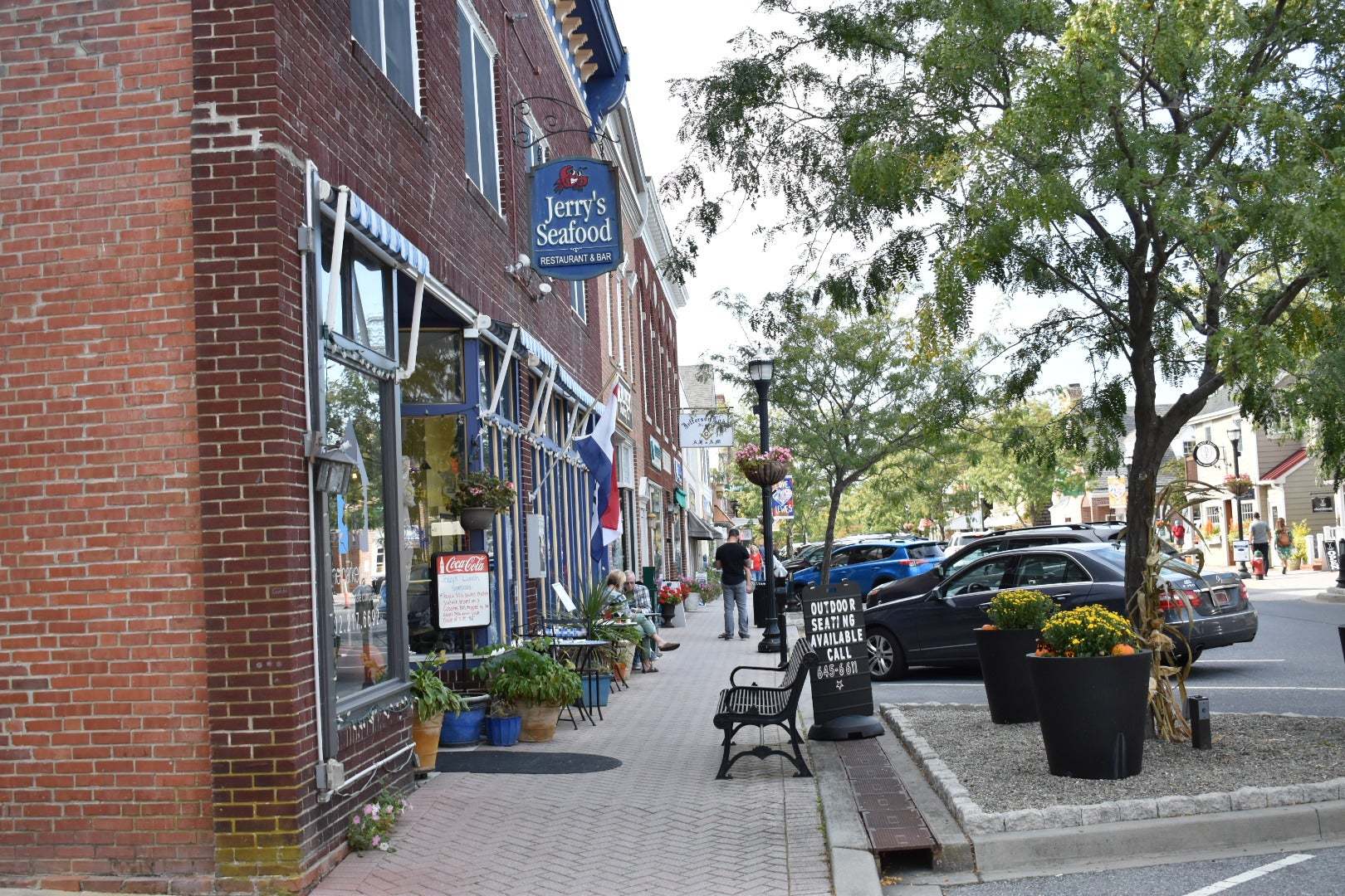 Side Street View of Downtown Lewes, DE