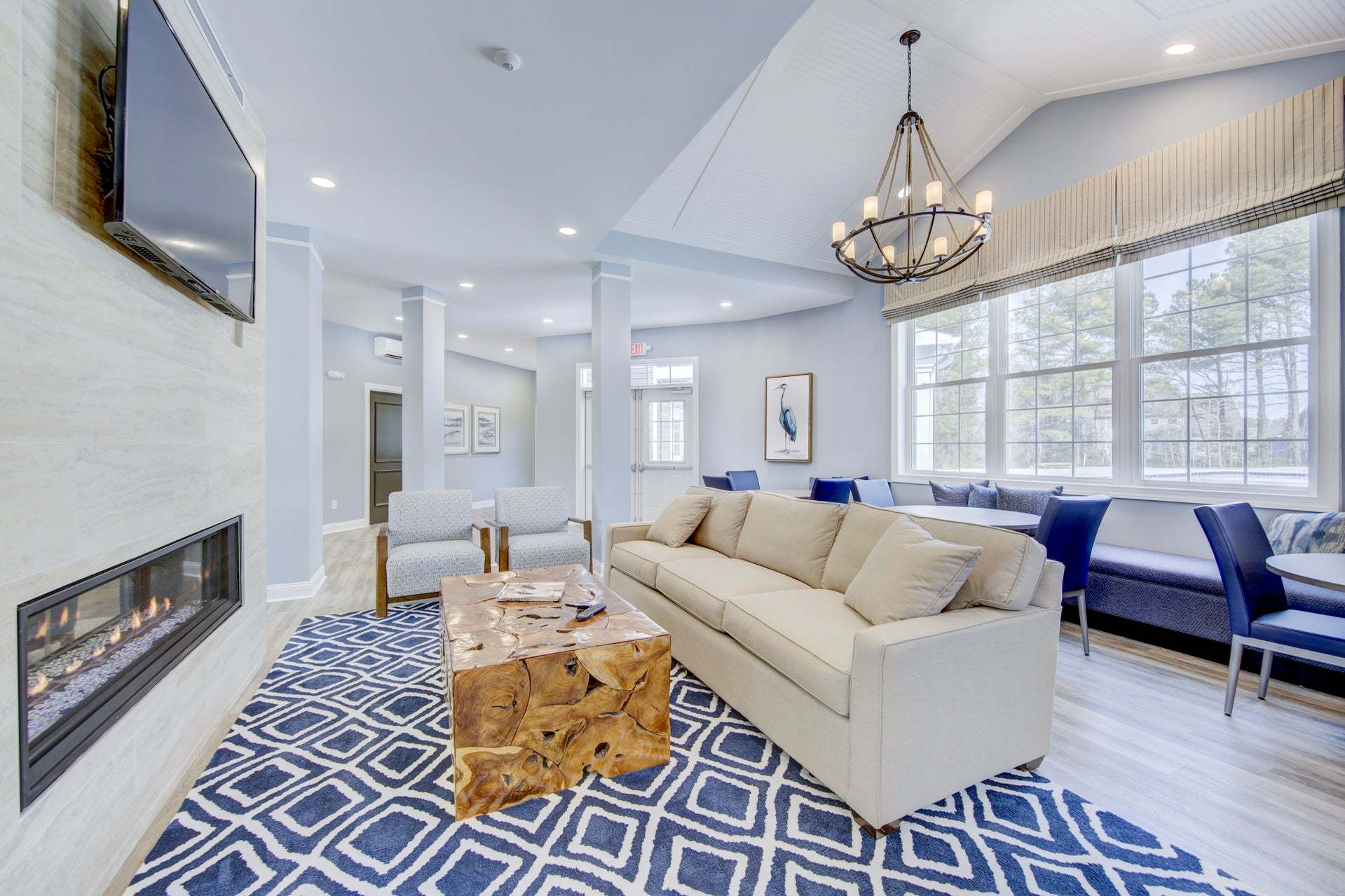 Inside the Hawthorne Community Clubhouse