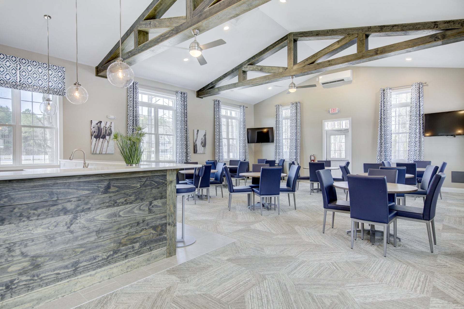 Inside the Hawthorne Community Clubhouse