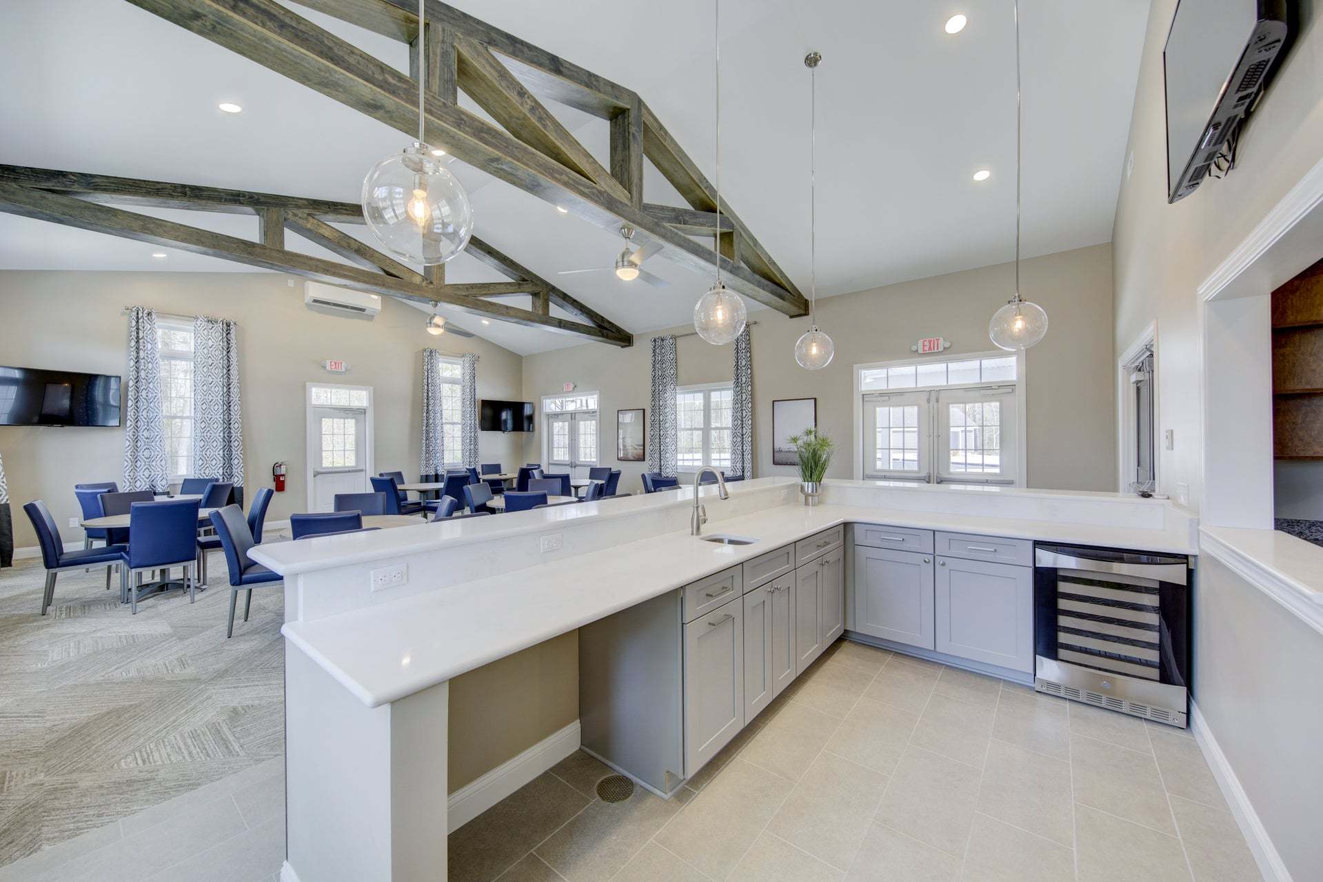 Inside the Hawthorne Community Clubhouse