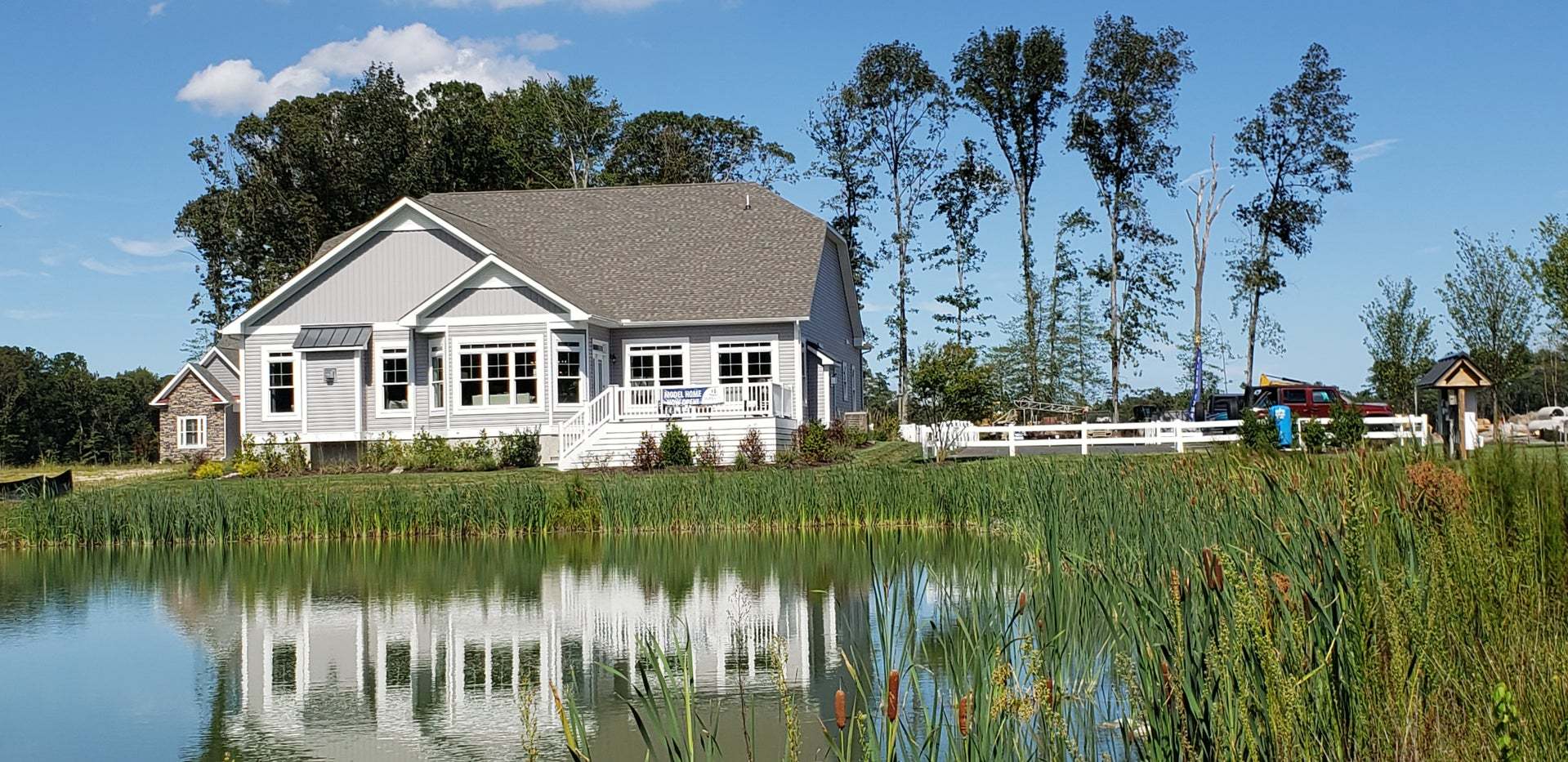 Back of Nelson Model - View from Pond