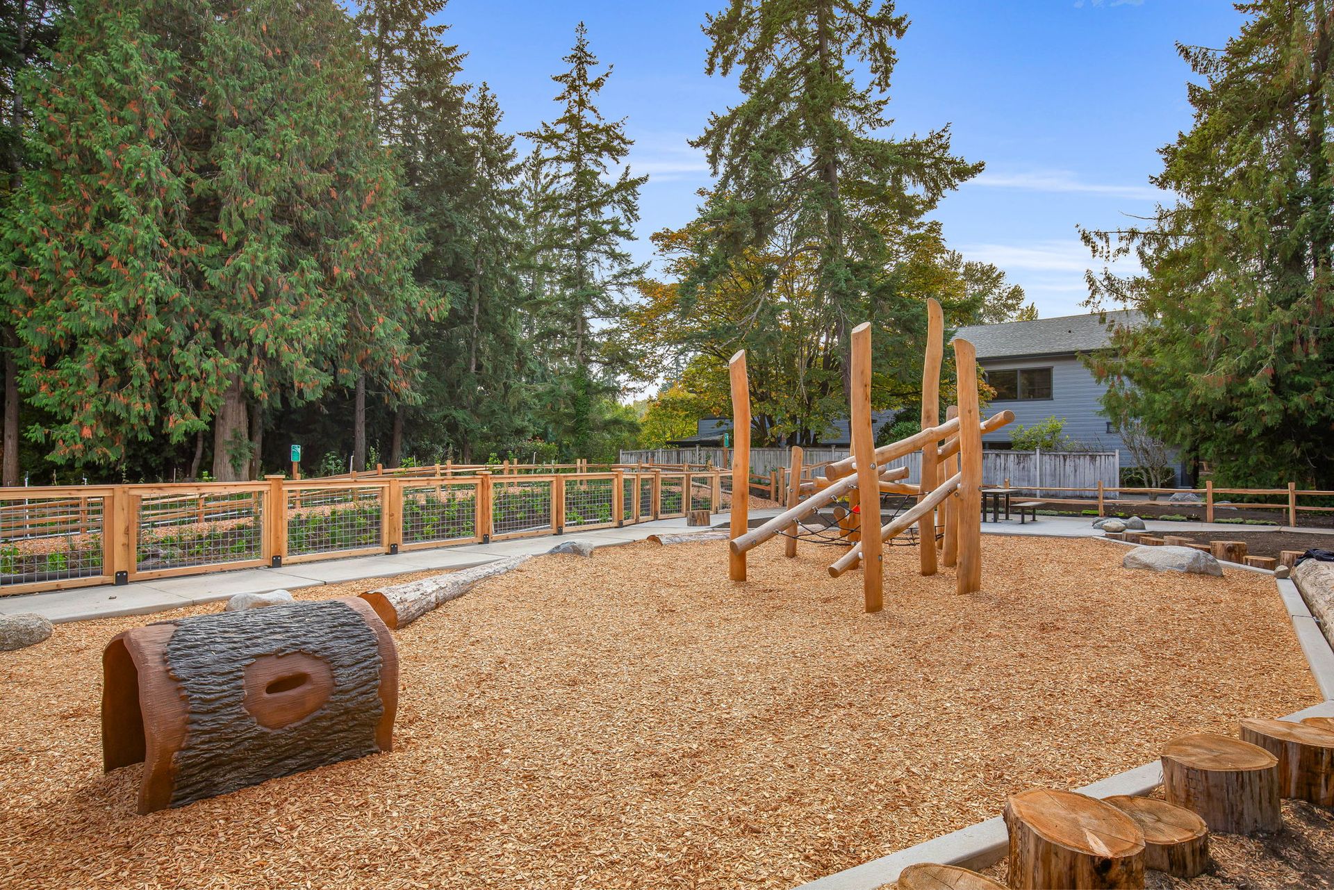 The playground behind the community