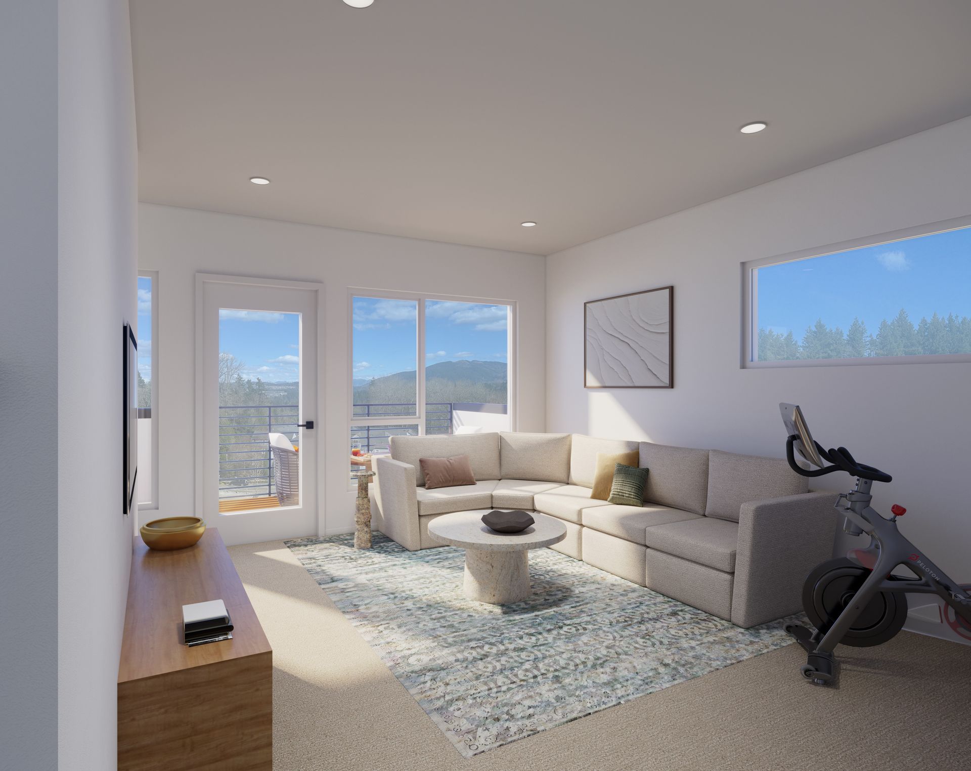 Select Everra floor plans feature a versatile top-floor loft, offering additional space for relaxing, working, gathering, or simply enjoying a little more room to spread out.