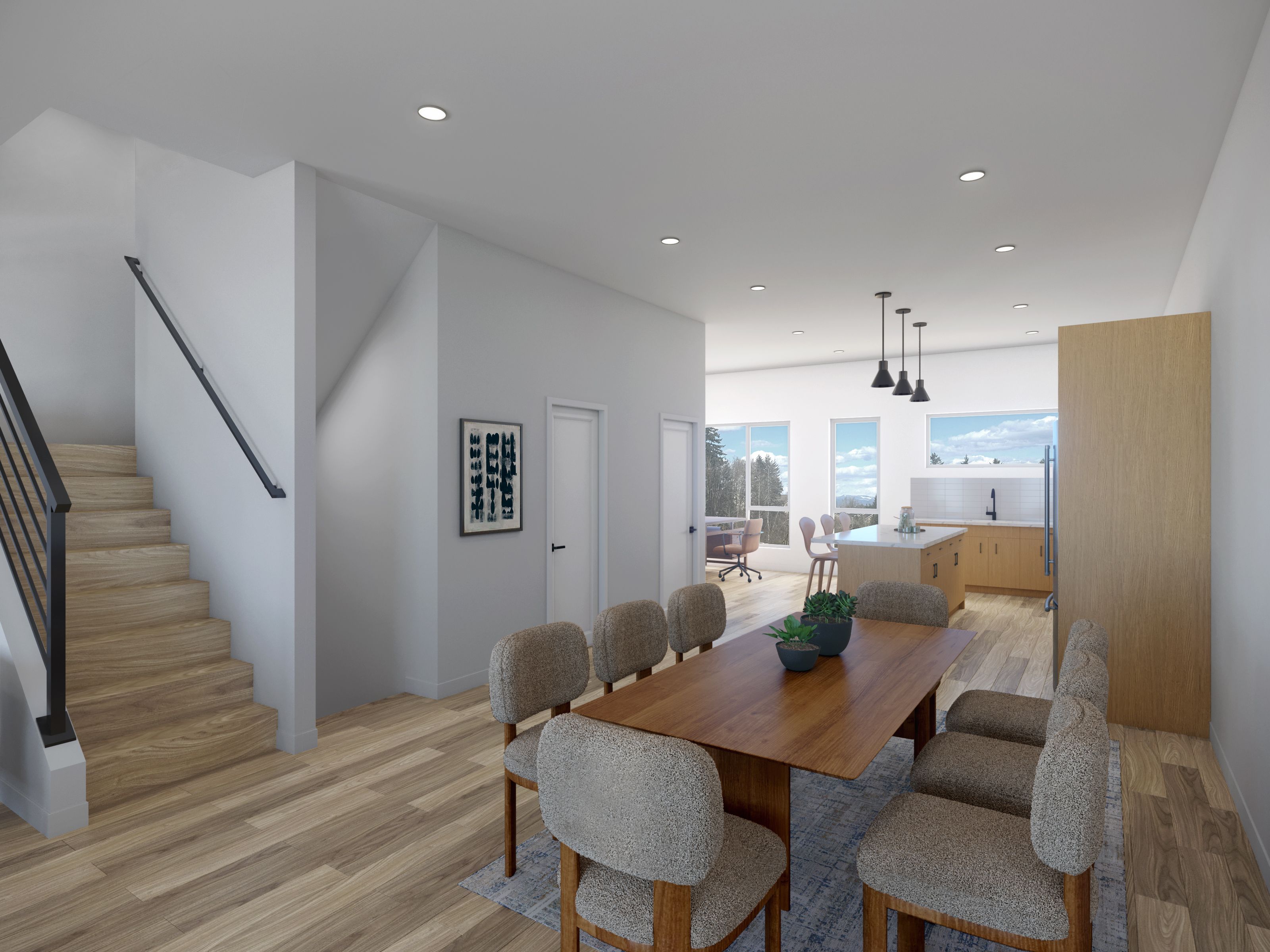 The Summit brings the kitchen, dining, living, and flex spaces together in a thoughtfully connected layout designed for both everyday living and entertaining.