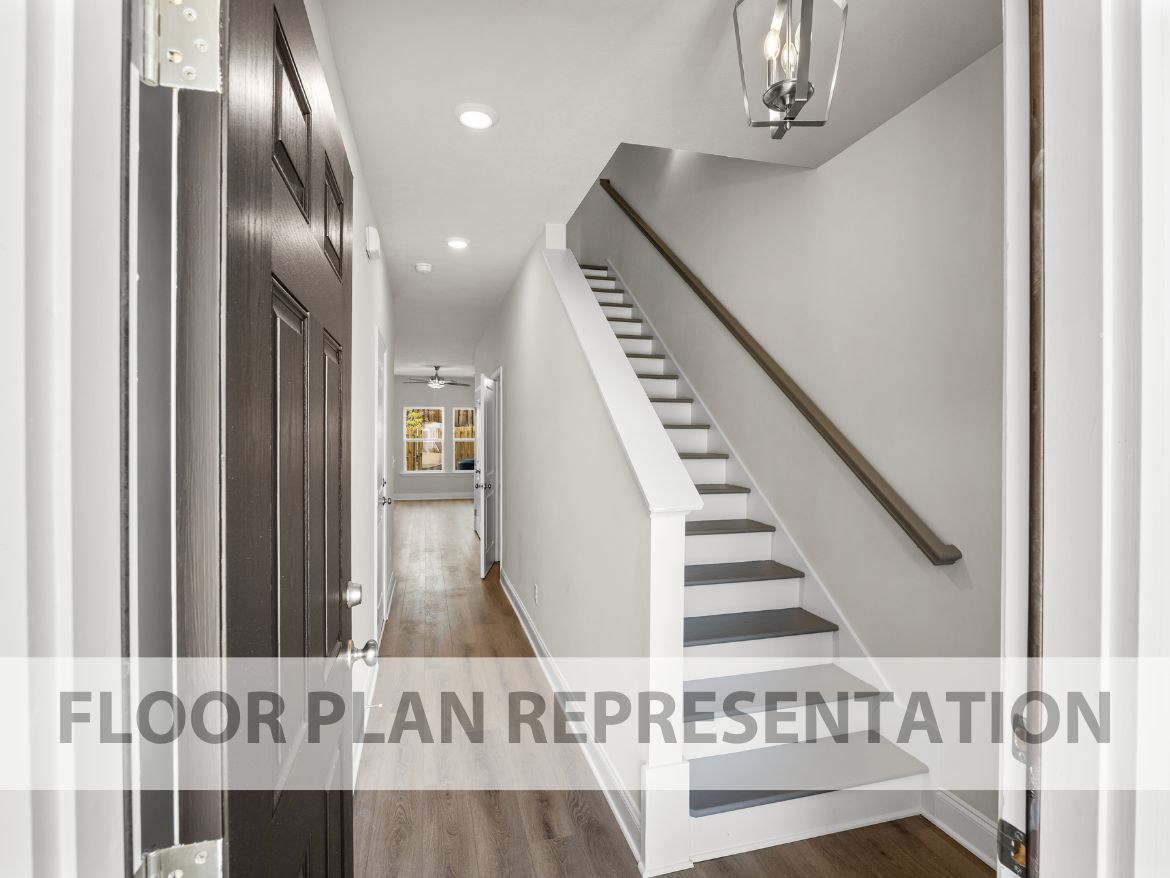 The Griffin 2 Bedroom Townhome Foyer | A New Plan by Ivey Homes