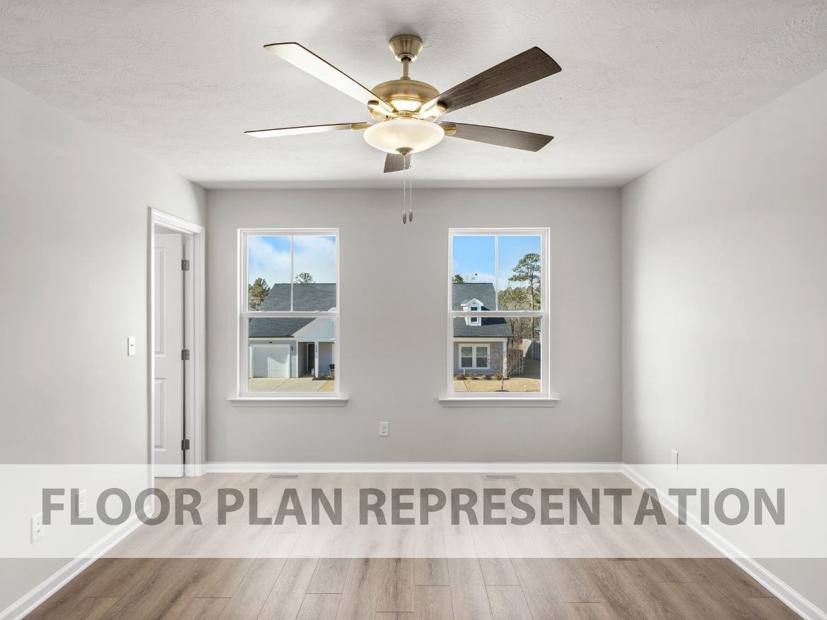 The Griffin 2 Bedroom Townhome Primary Bedroom | A New Plan by Ivey Homes