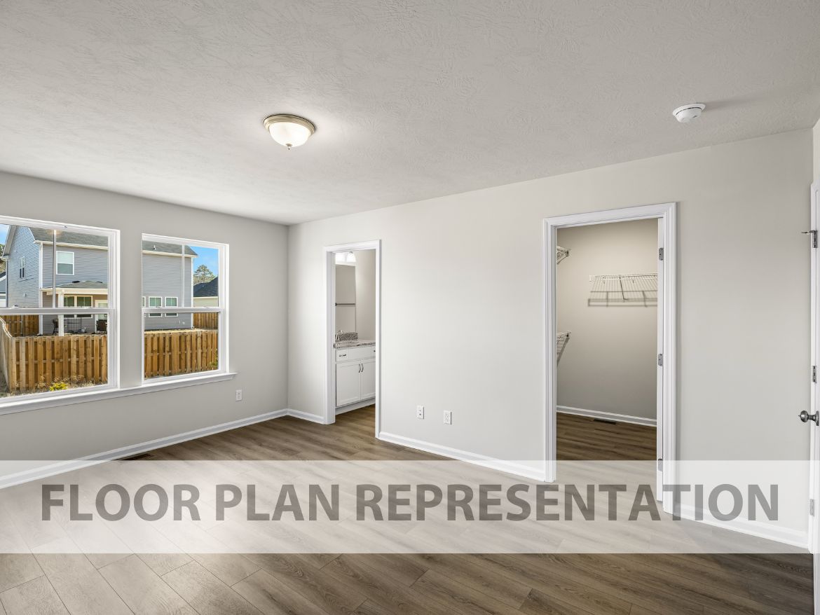 The Griffin 2 Bedroom Townhome Secondary Bedroom | A New Plan by Ivey Homes