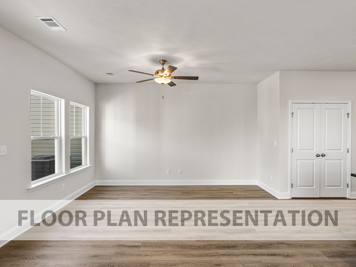 The Griffin 3 Bedroom Townhome Living Room | A New Plan by Ivey Homes