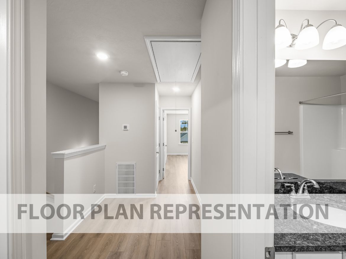 The Griffin 3 Bedroom Townhome Upstairs Landing | A New Plan by Ivey Homes