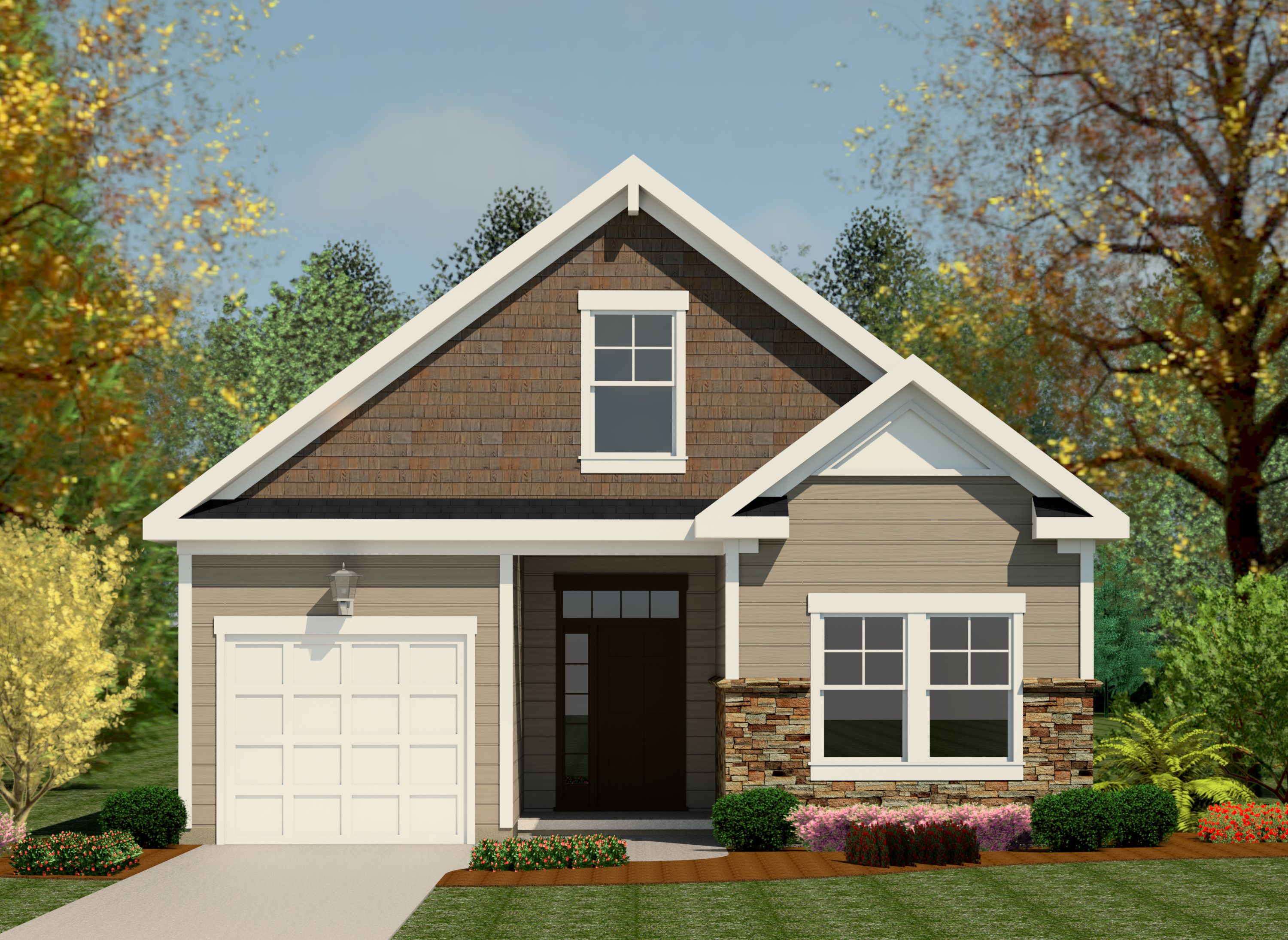 1570 Plan by Ivey Homes - Elevation B