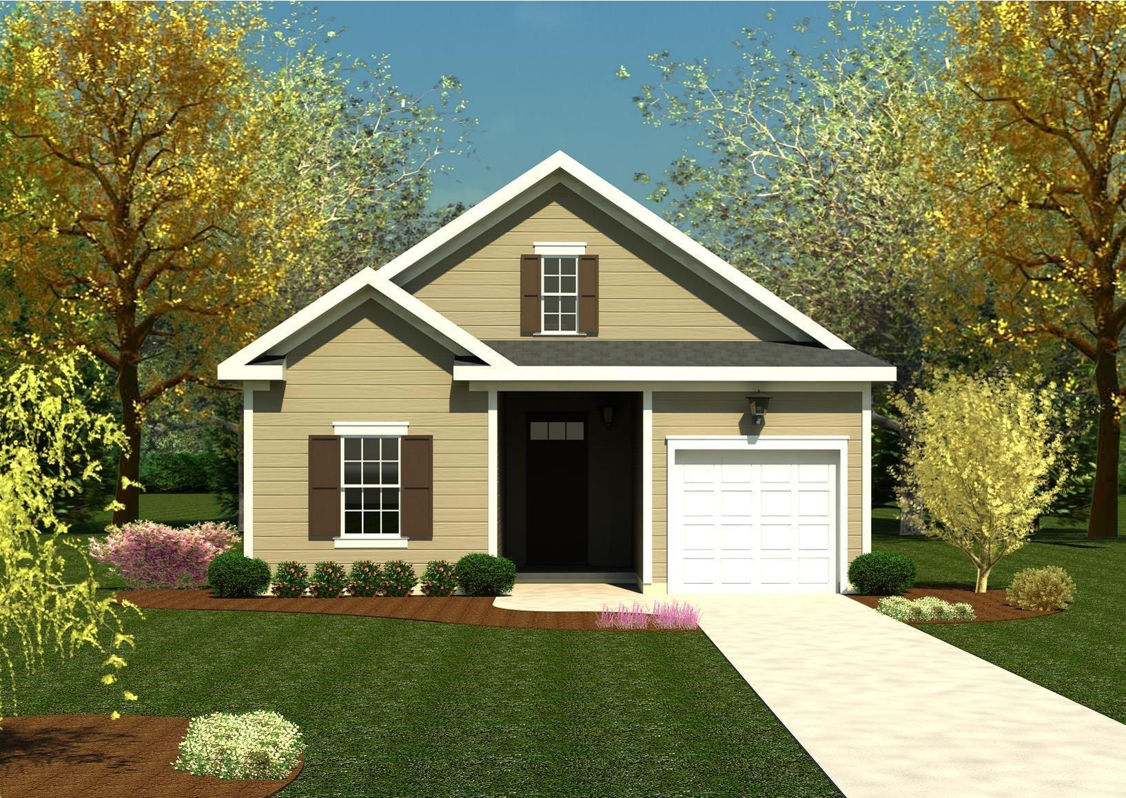 1490 Plan by Ivey Homes - Elevation A