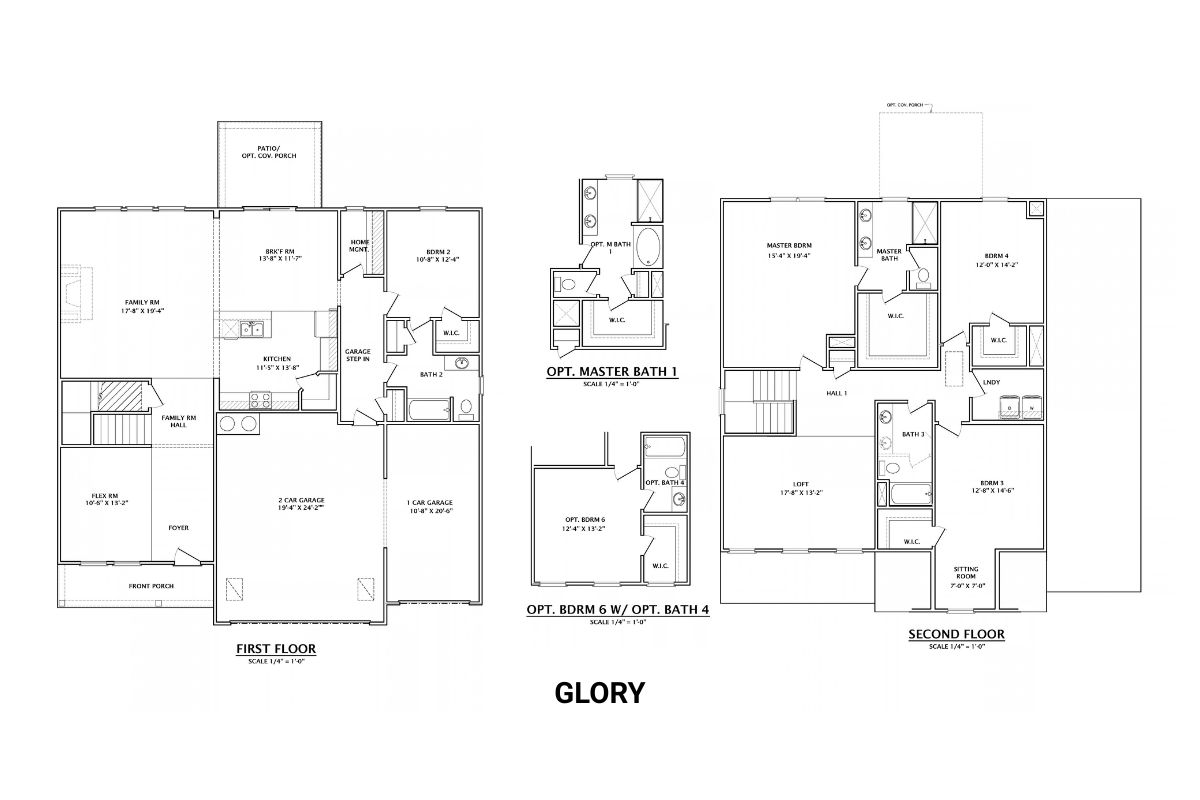 Glory B&W Floor Plan