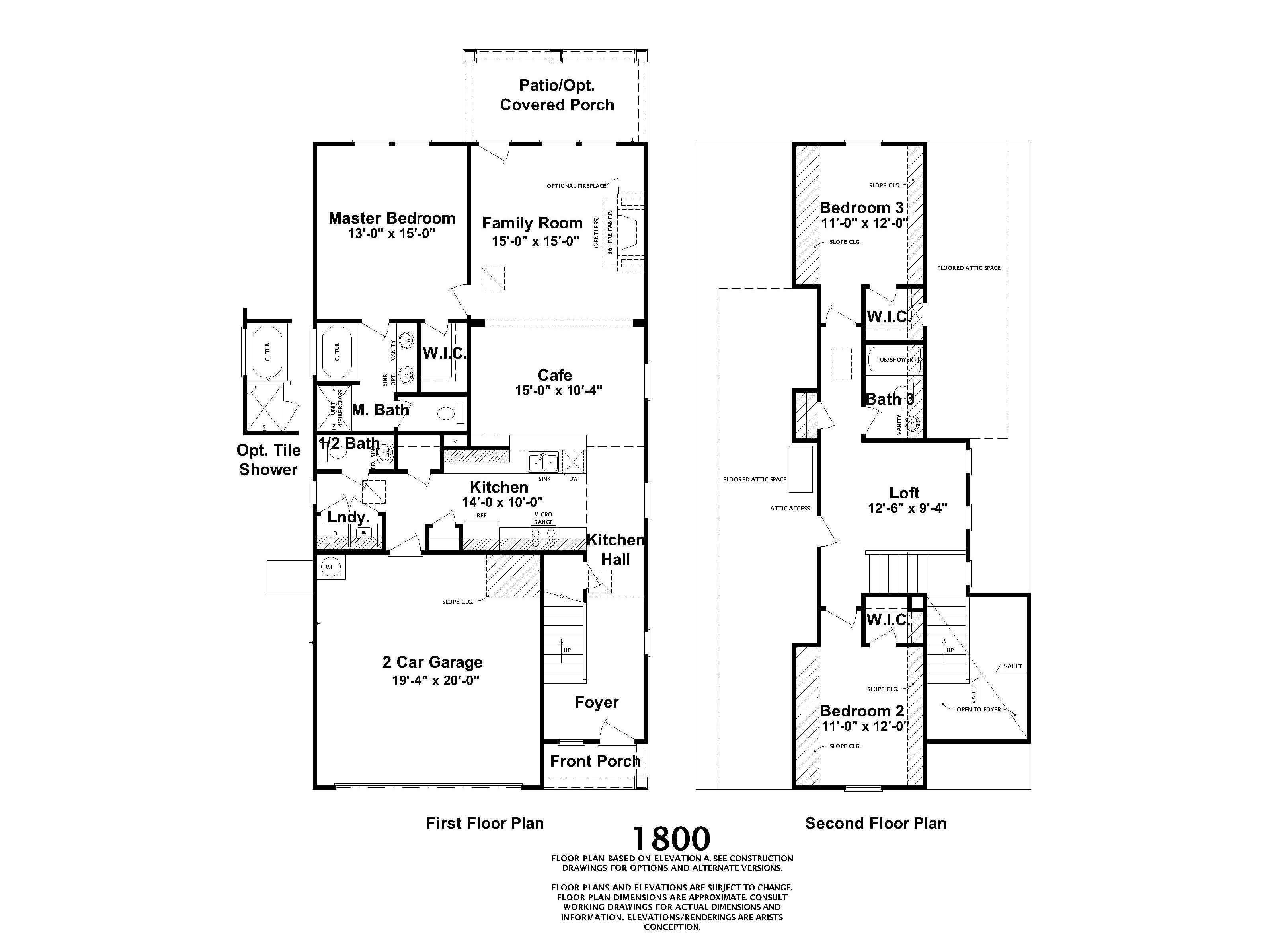 1800 Floorplan by Ivey Homes