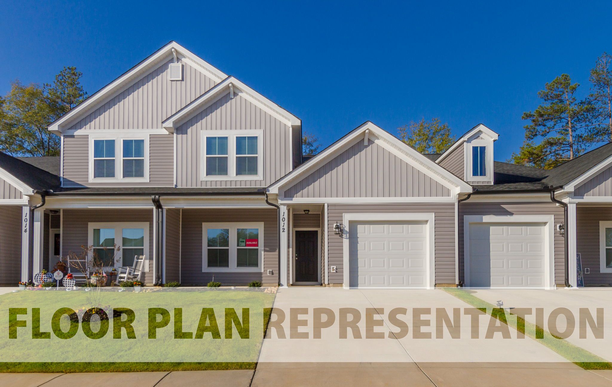 Front Exterior Floor Plan Representation