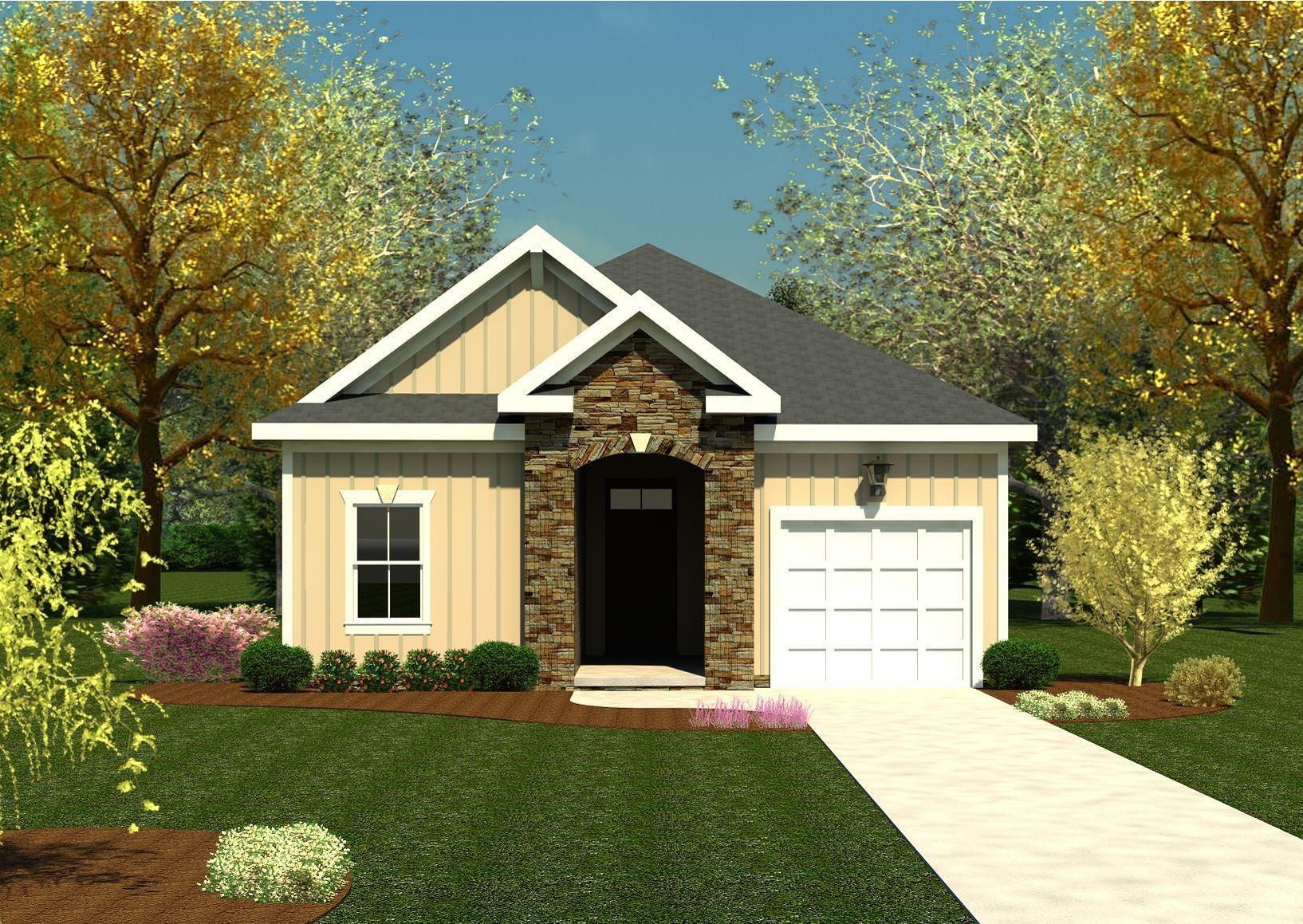 1490 Plan by Ivey Homes - Elevation C