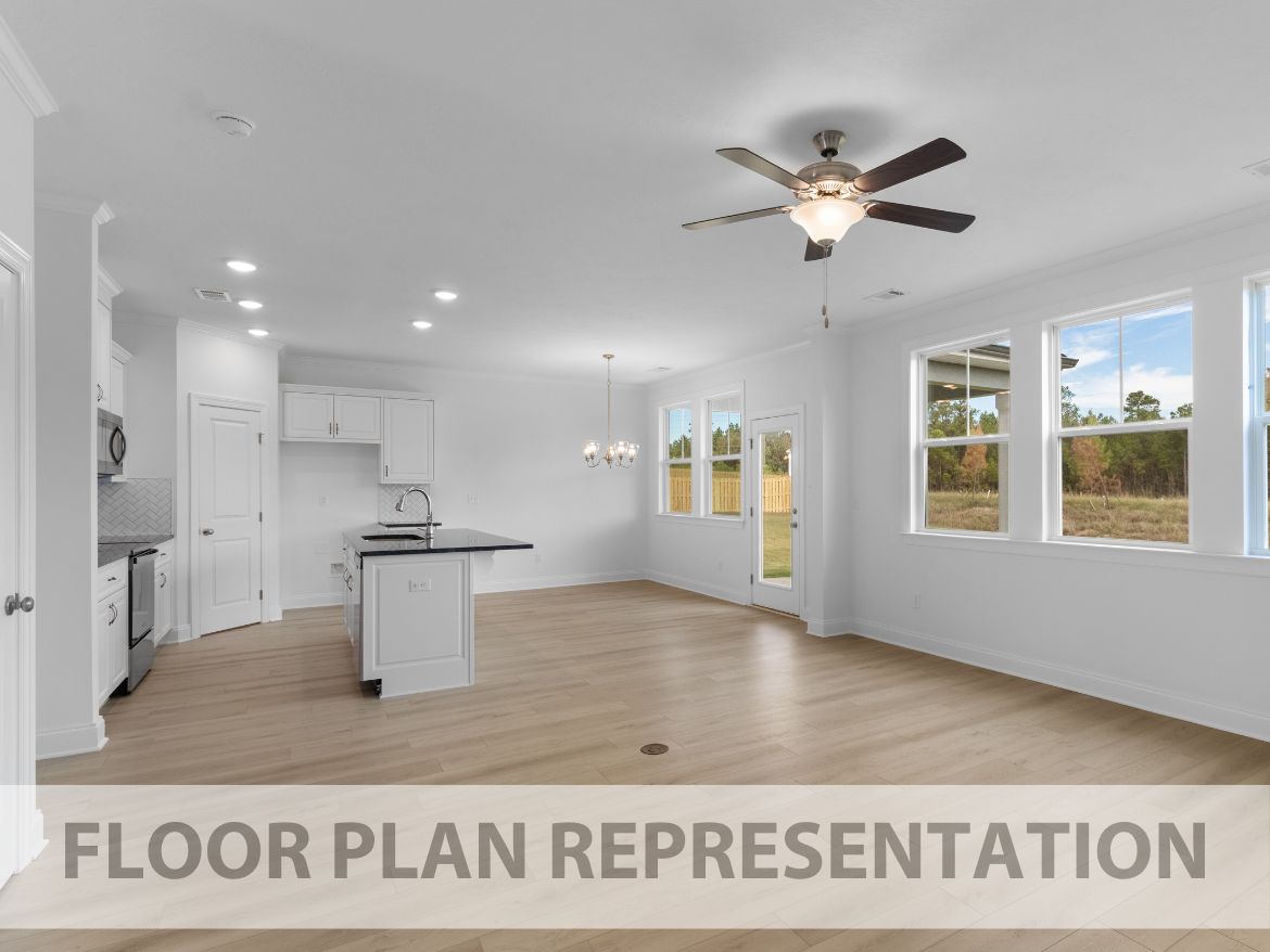 Cafe Area | 1772 Plan by Ivey Homes