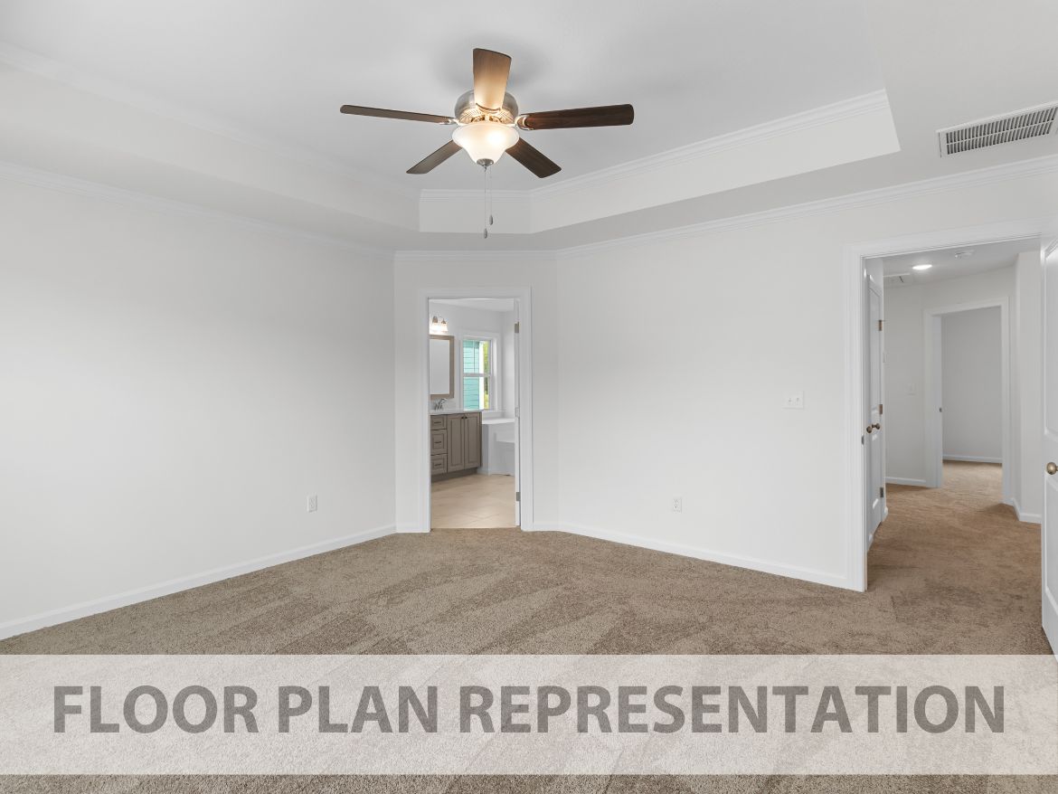 Primary Bedroom | 1772 Plan by Ivey Homes