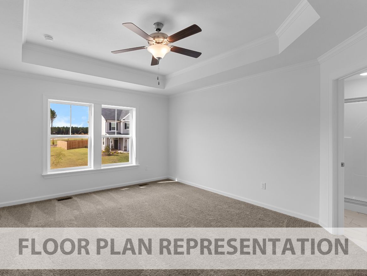 Primary Bedroom | 1772 Plan by Ivey Homes