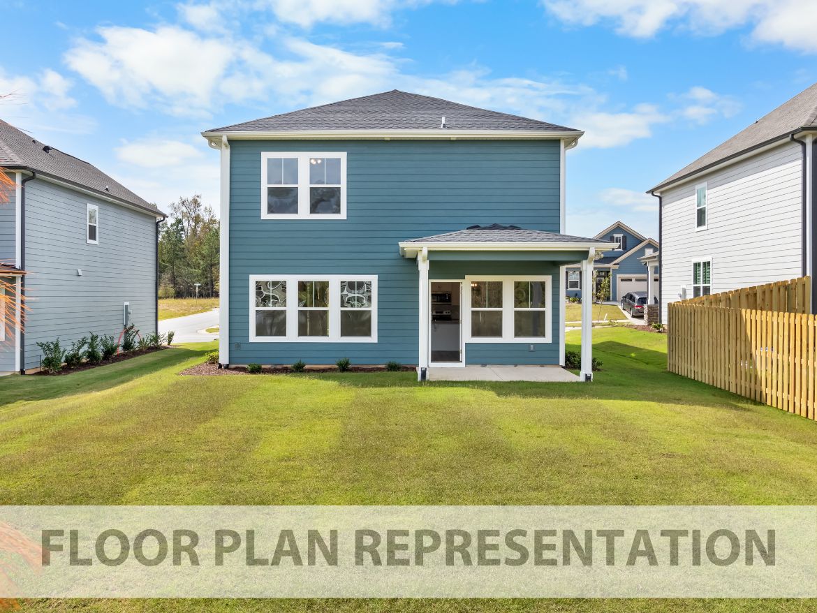 The 1888 - Floorplan Representation | Exterior Backyard with Optional Covered Porch