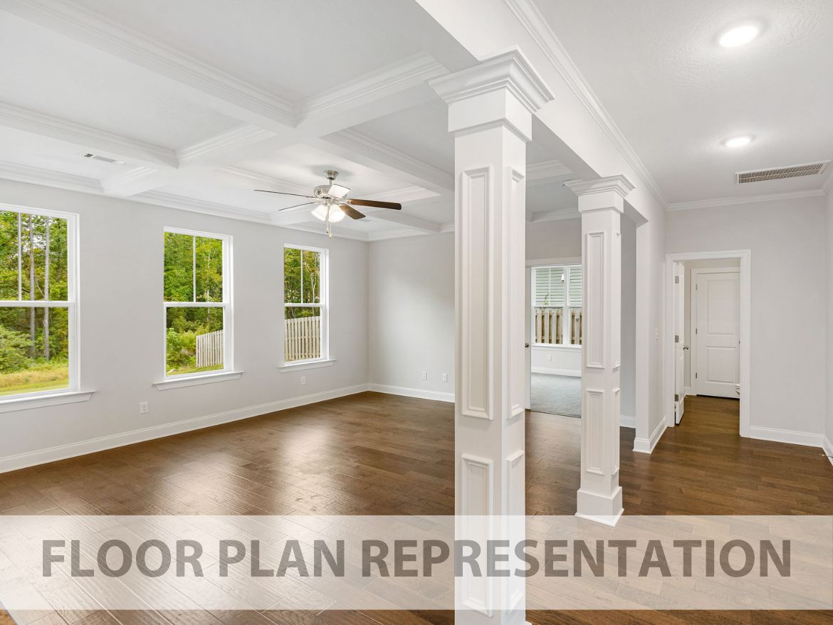 Main Living Area Floor Plan Representation | The Kingsland II Plan by Ivey Homes