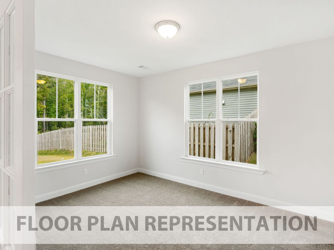 Flex Room Floor Plan Representation | The Kingsland II Plan by Ivey Homes