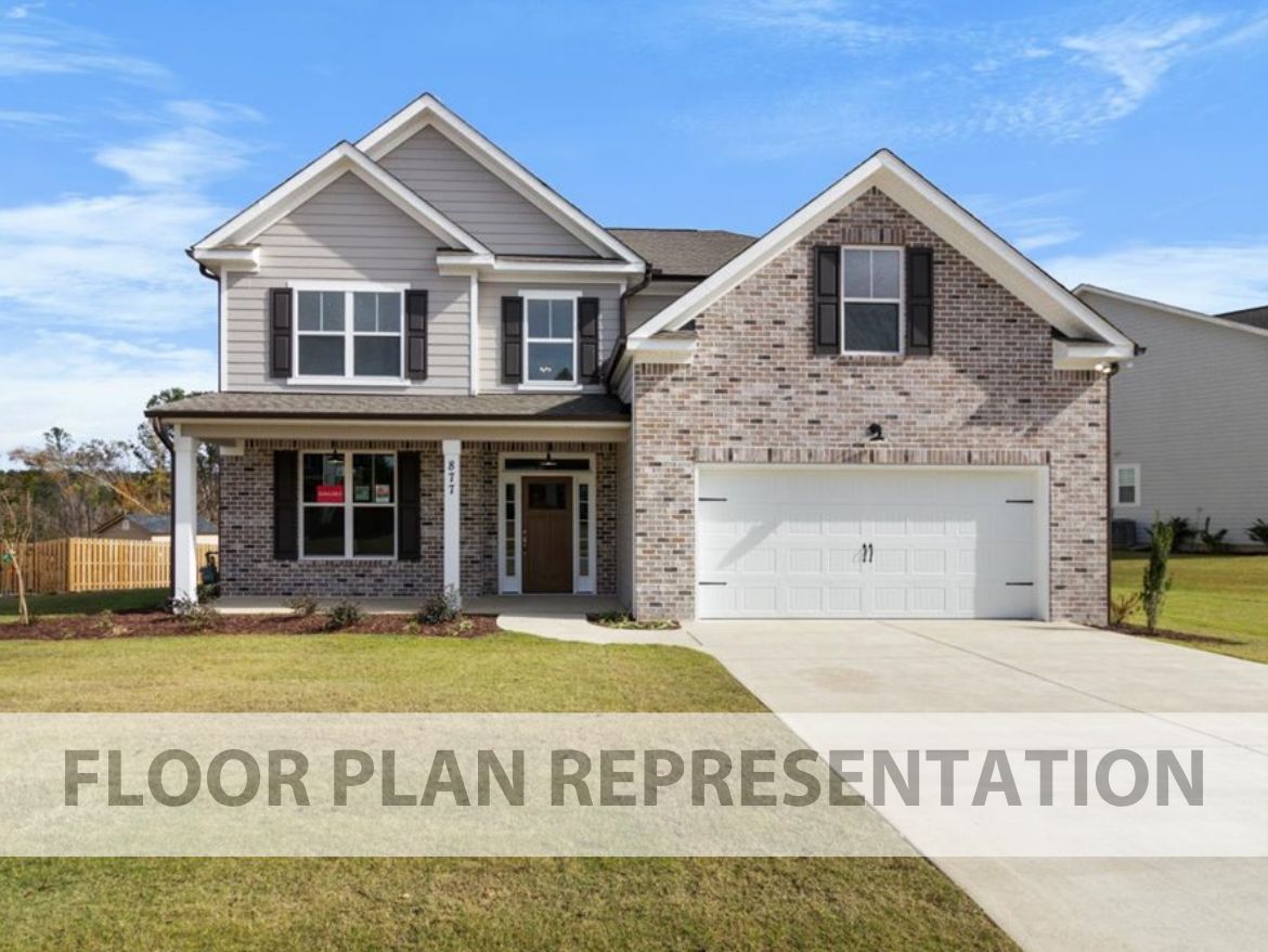 Dublin II Elevation A Floor Plan Representation | Front Exterior