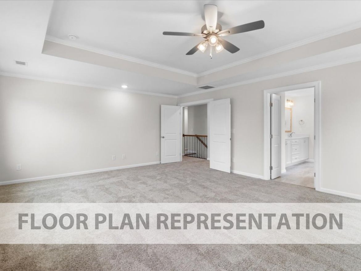Dublin II Floor Plan Representation | Primary Bedroom to En Suite Bath