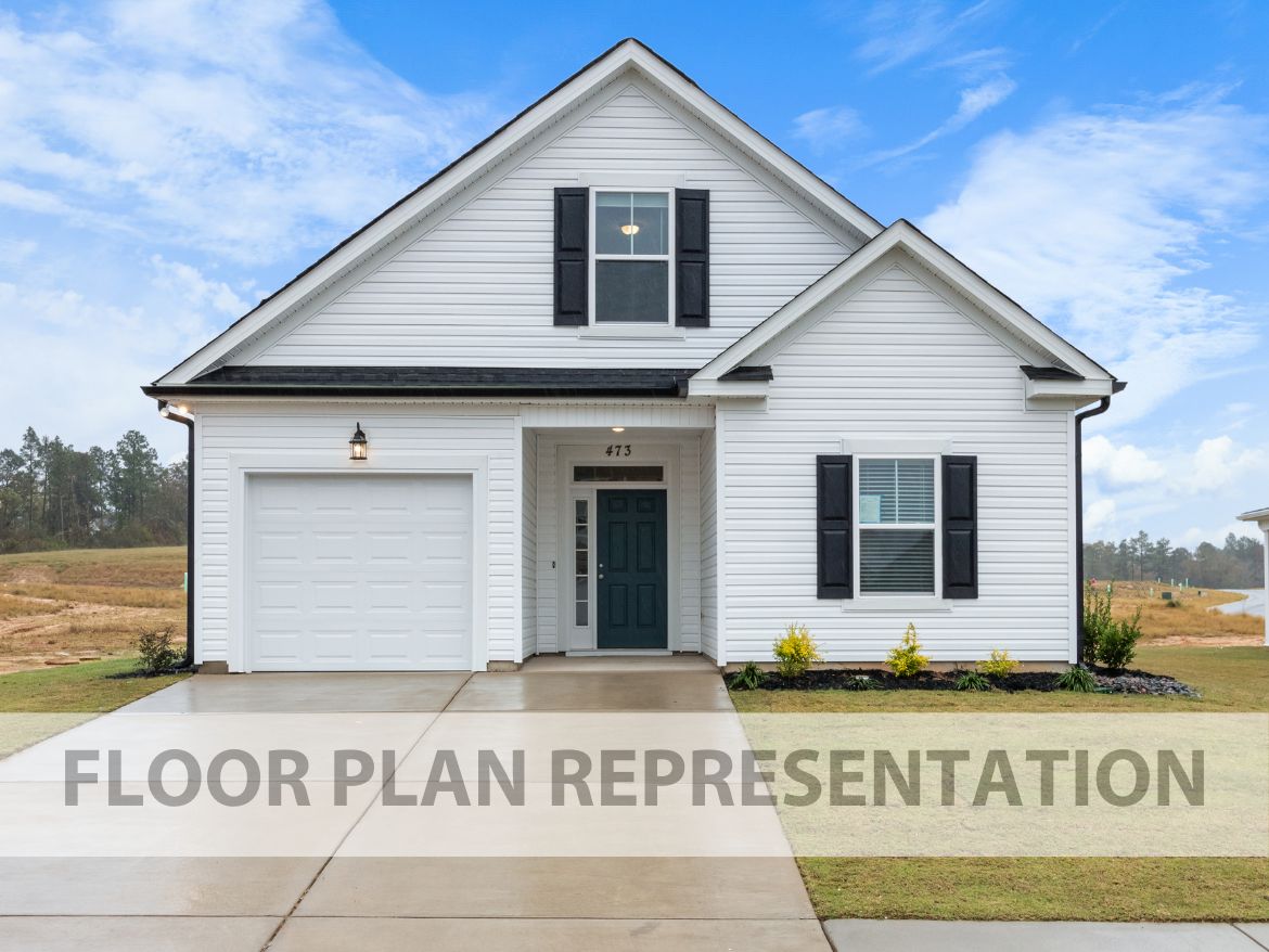 1570 Floor Plan Representation - Front Exterior Elevation A
