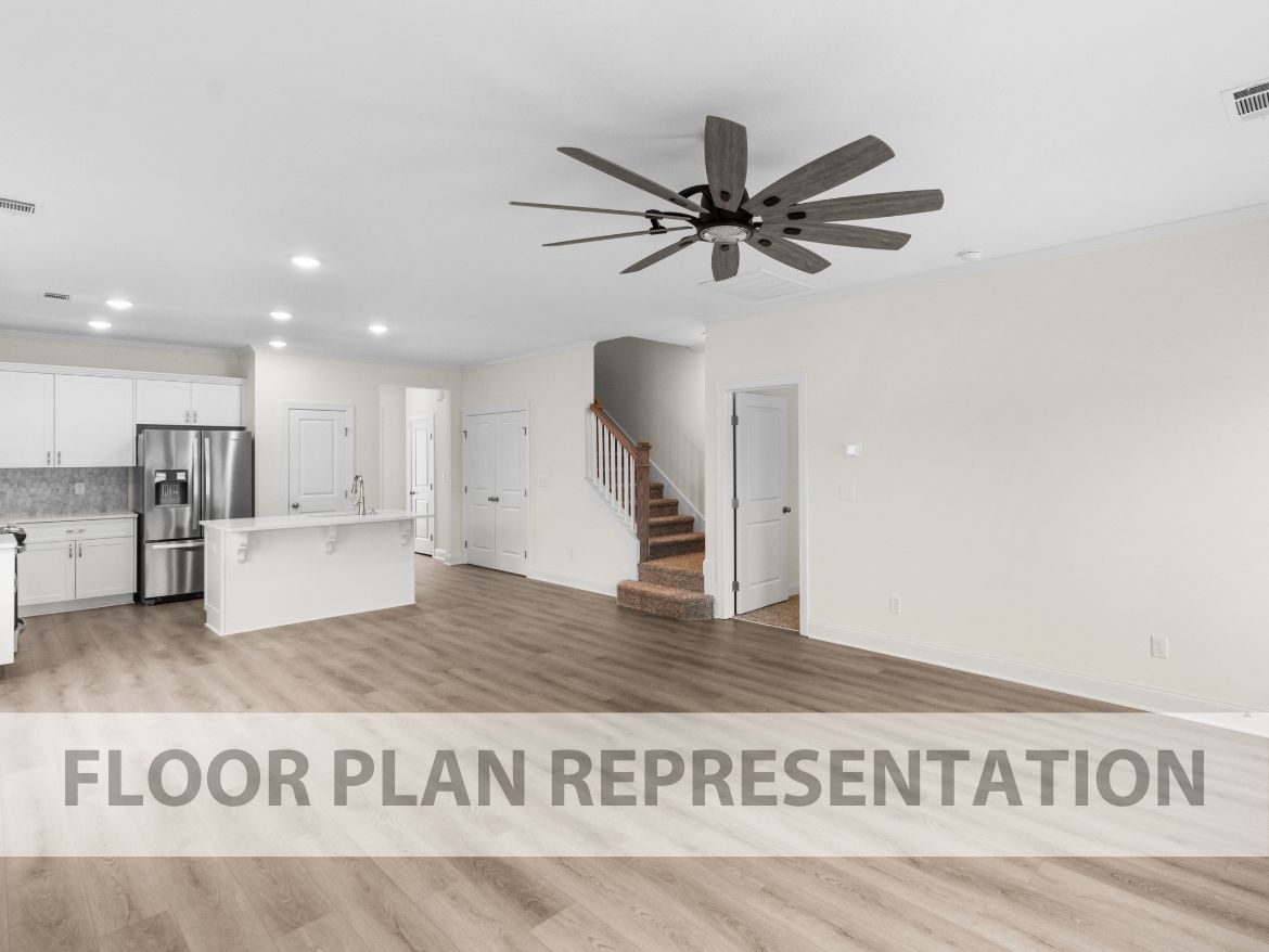 1570 Floor Plan Representation - Main Living Area and Kitchen