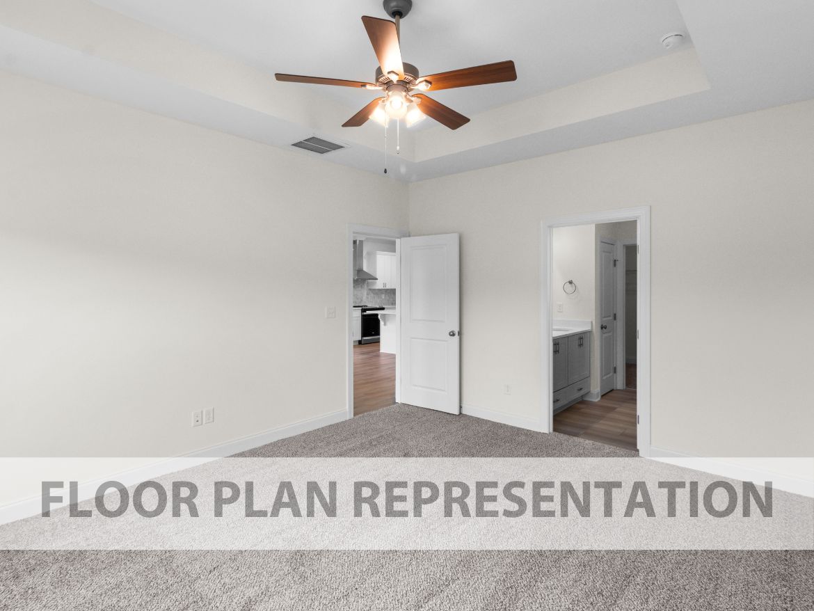 Primary Bedroom | 1570 Plan Ranch-Style Home