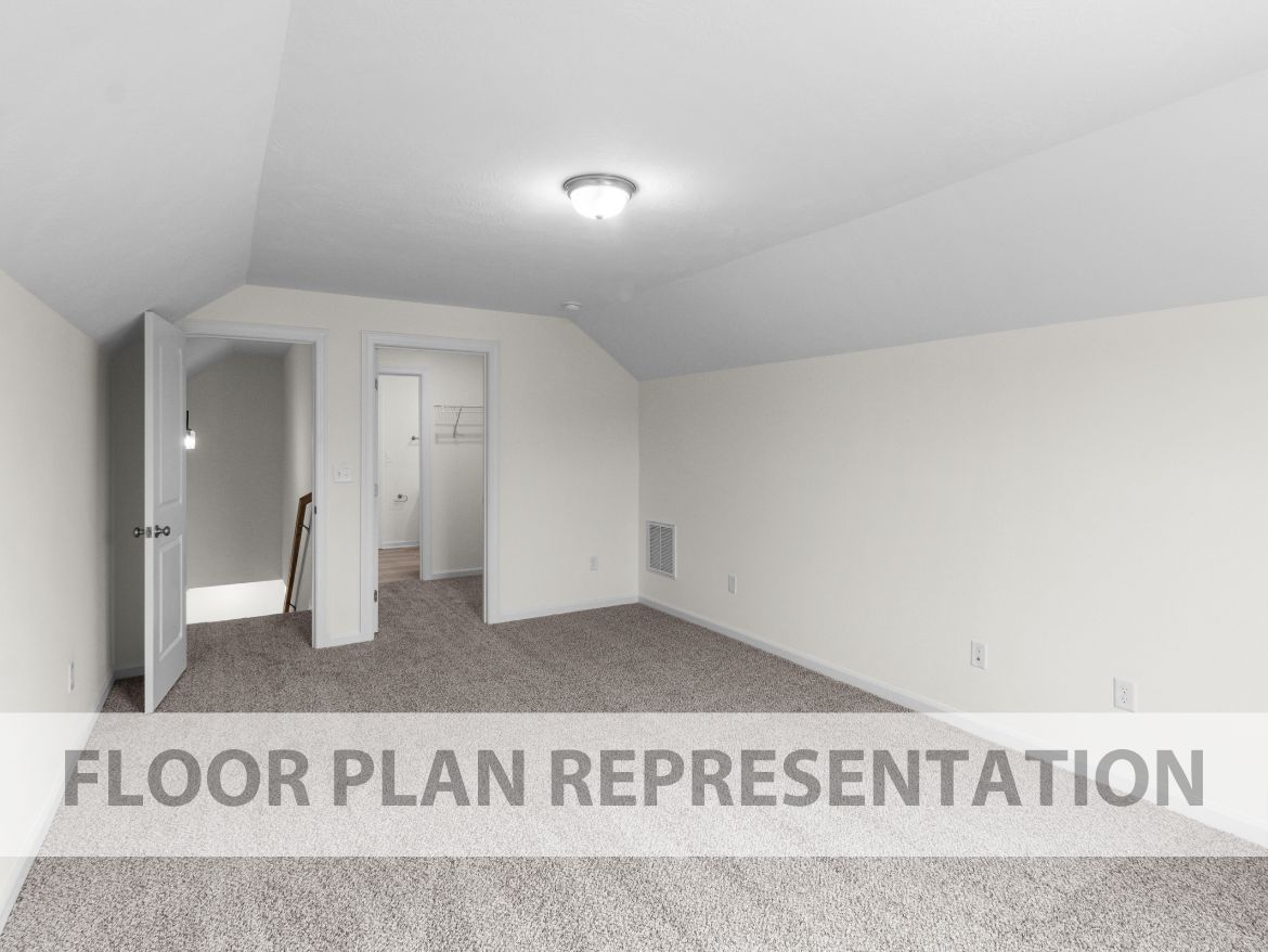 Secondary Bedroom | 1570 Plan by Ivey Homes