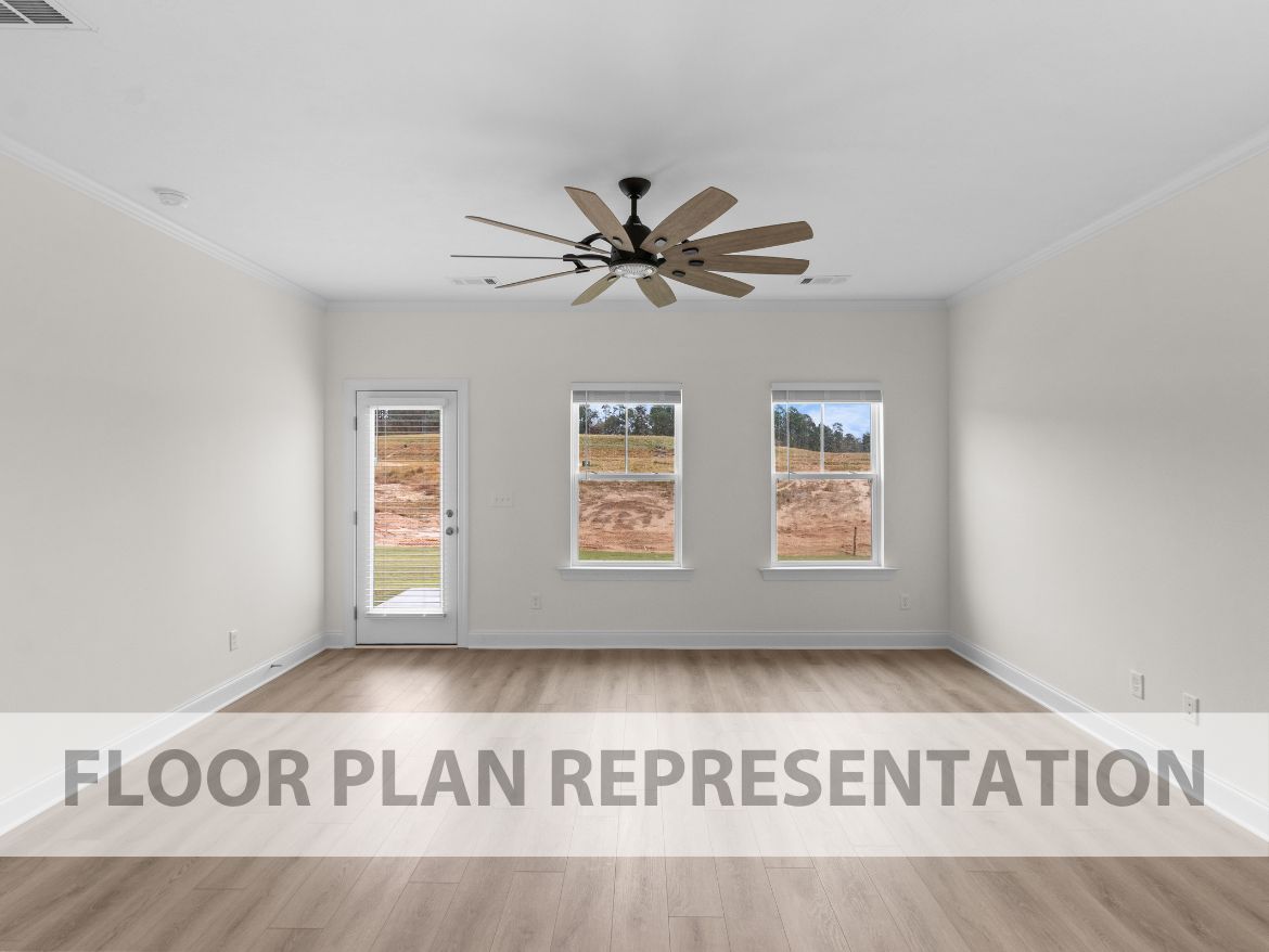 Living Room | 1570 Plan by Ivey Homes