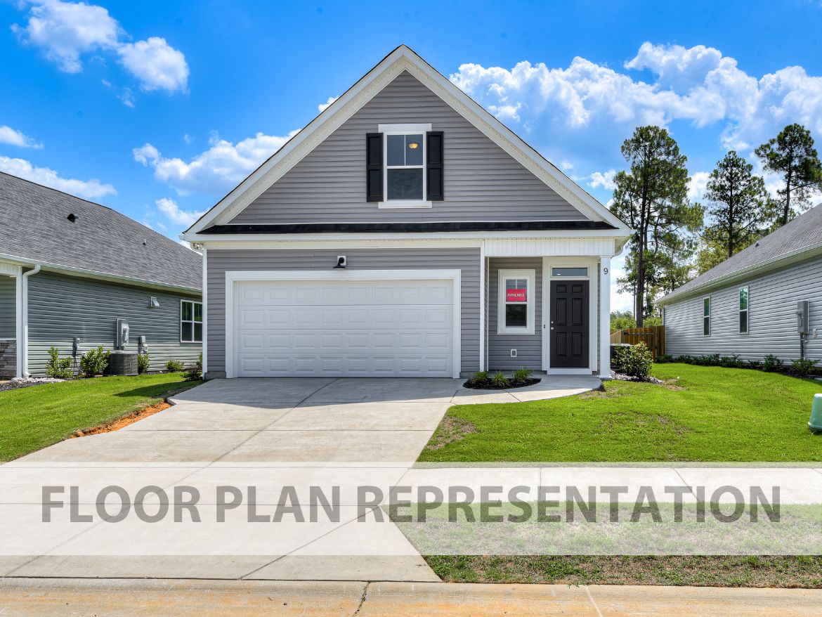 Elevation A | 1800 Floorplan Exterior by Ivey Homes