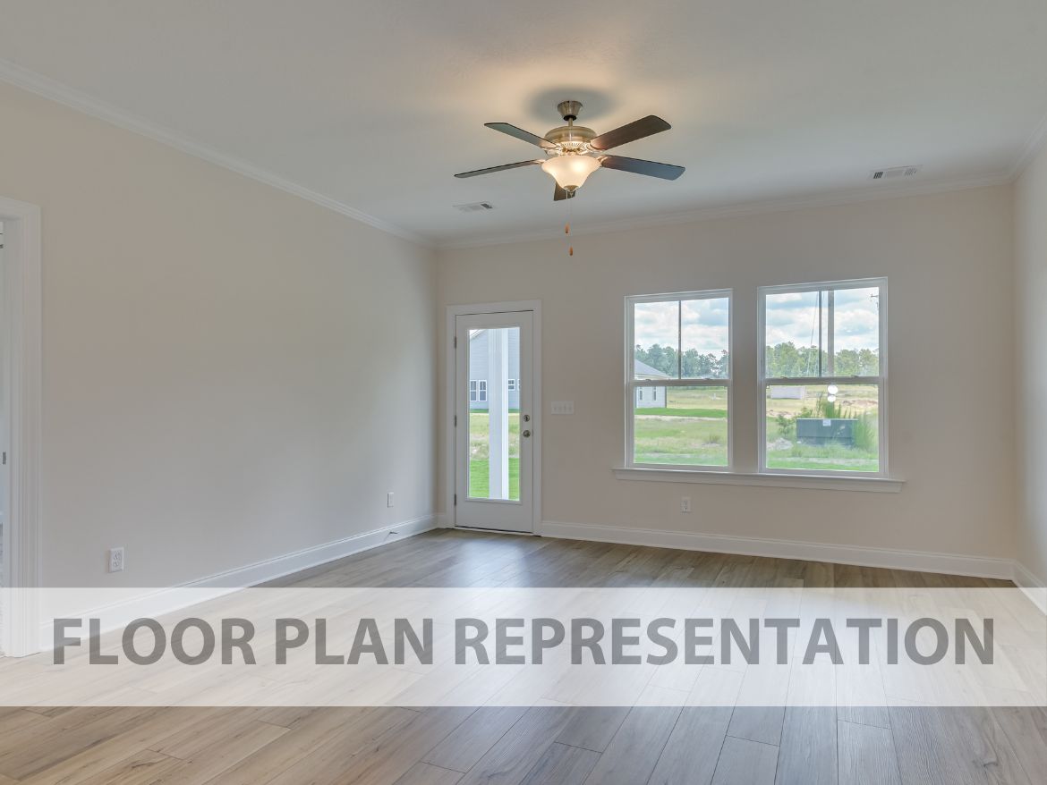 Living Room | 1800 Plan by Ivey Homes