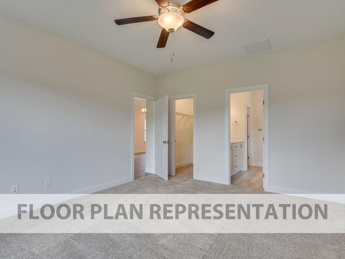 Main-Level Primary Bedroom | 1800 Plan by Ivey Homes