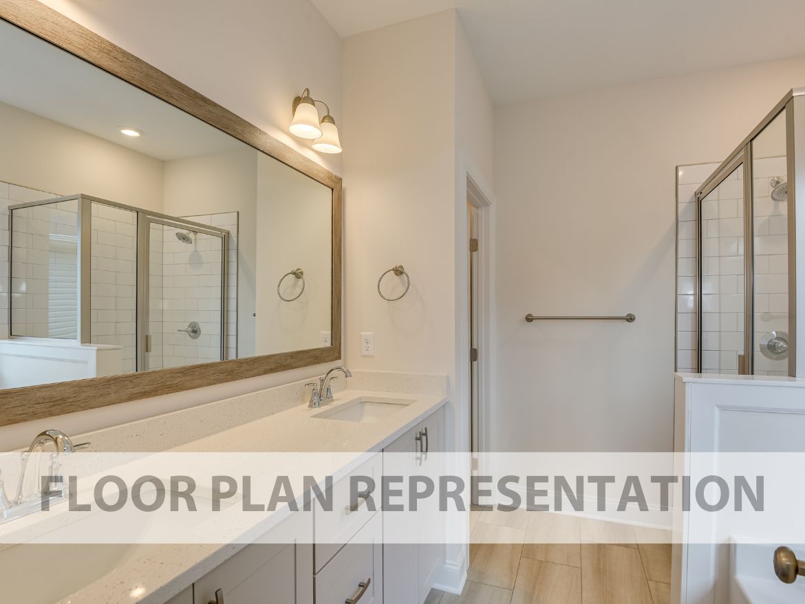 Primary Bathroom | 1800 Plan by Ivey Homes