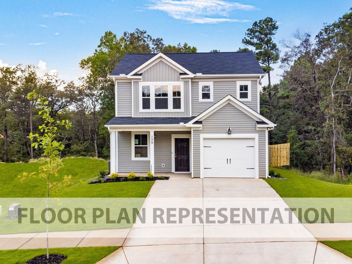 1486 Floorplan | Exterior View of Single-Family Home by Ivey Homes