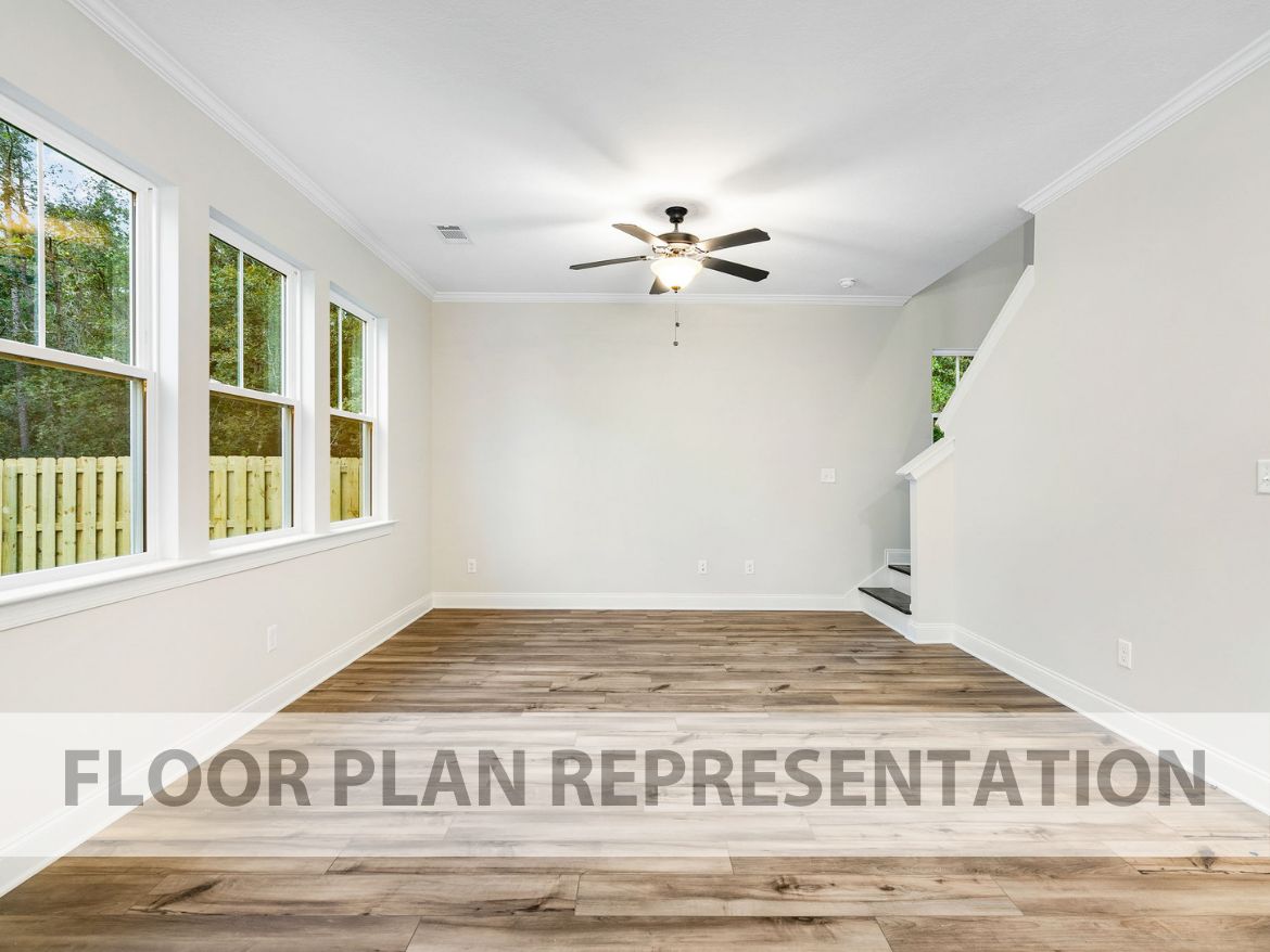 Open Family Room | 1486 Plan by Ivey Homes