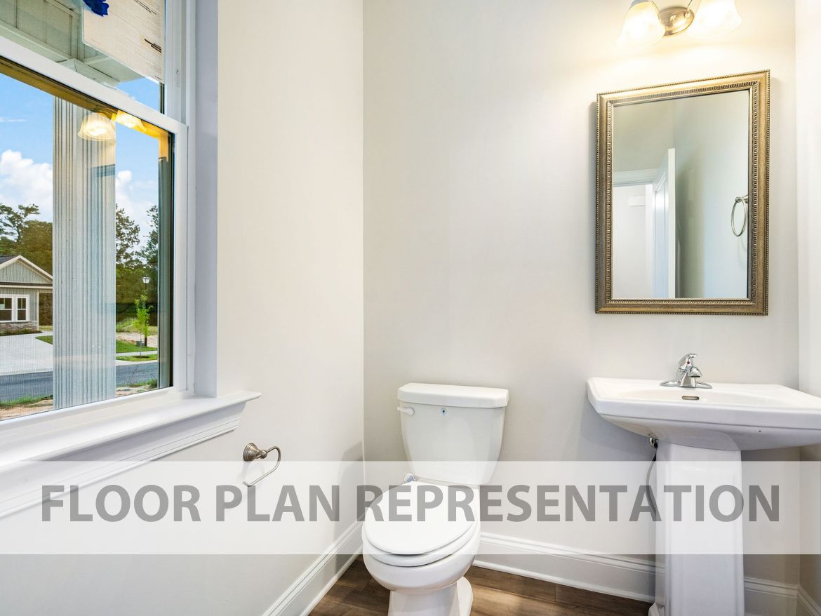 Powder Room | 1486 Floorplan by Ivey Homes