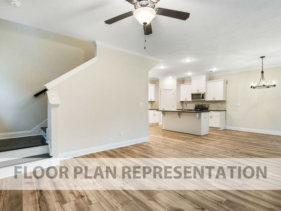 Open Family Room | 1486 Plan by Ivey Homes