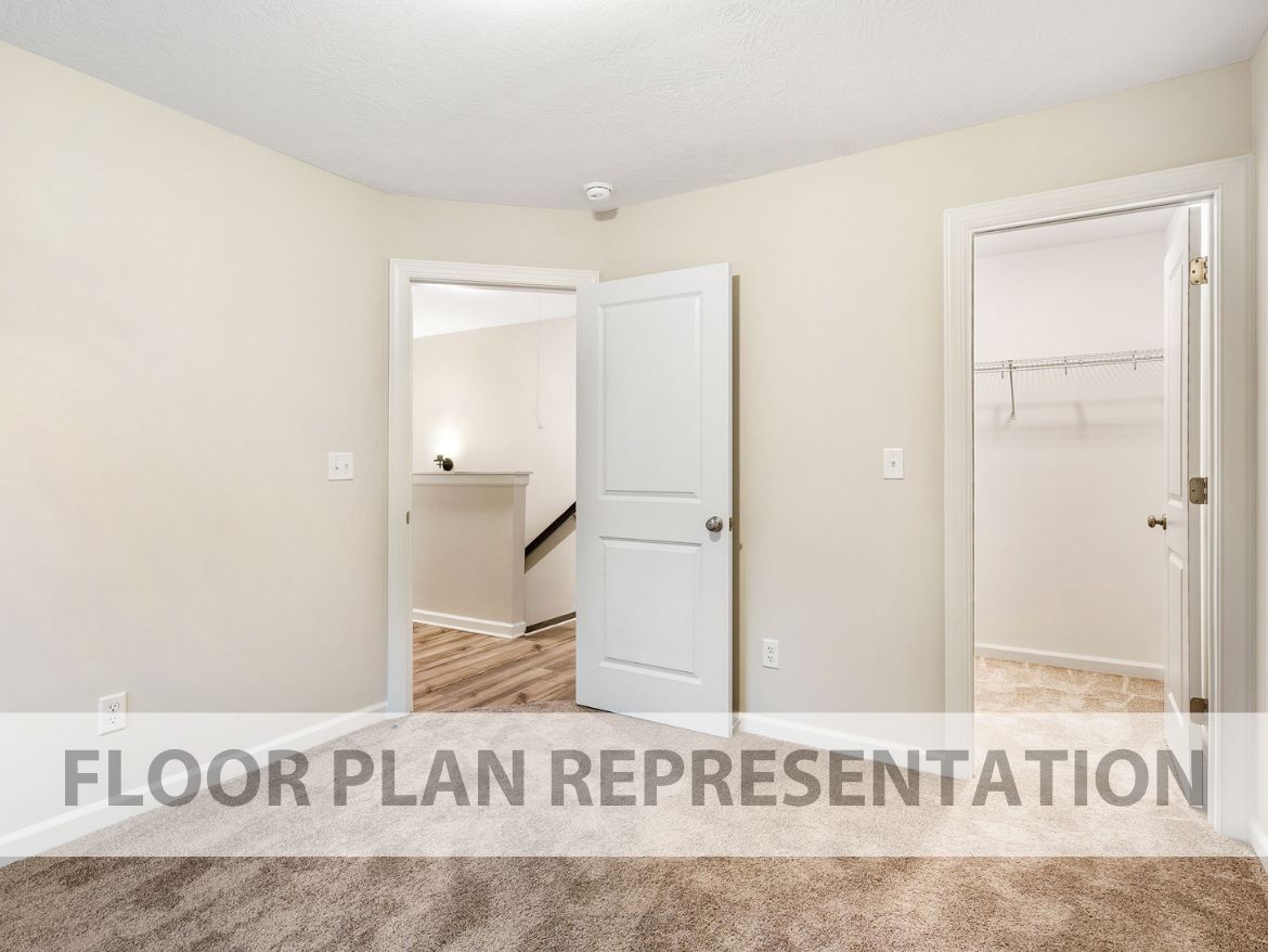 Secondary Bedrooms | 1486 Plan by Ivey Homes