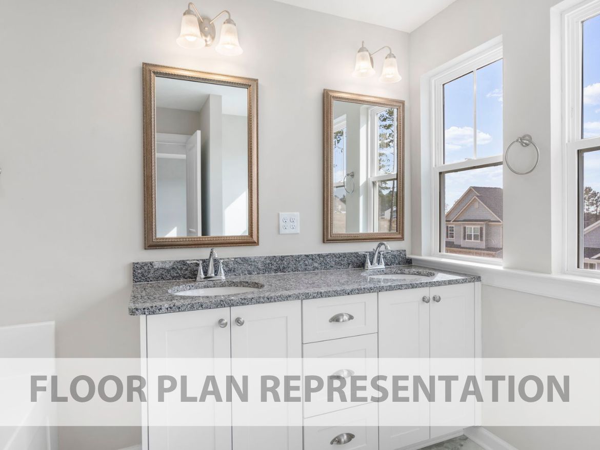 Primary Bathroom Floorplan Representation Photo | The 1580 Plan