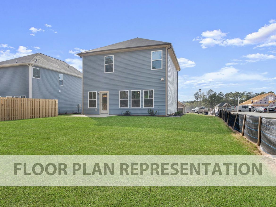 Back Exterior Floorplan Representation Photo | The 1580 Plan